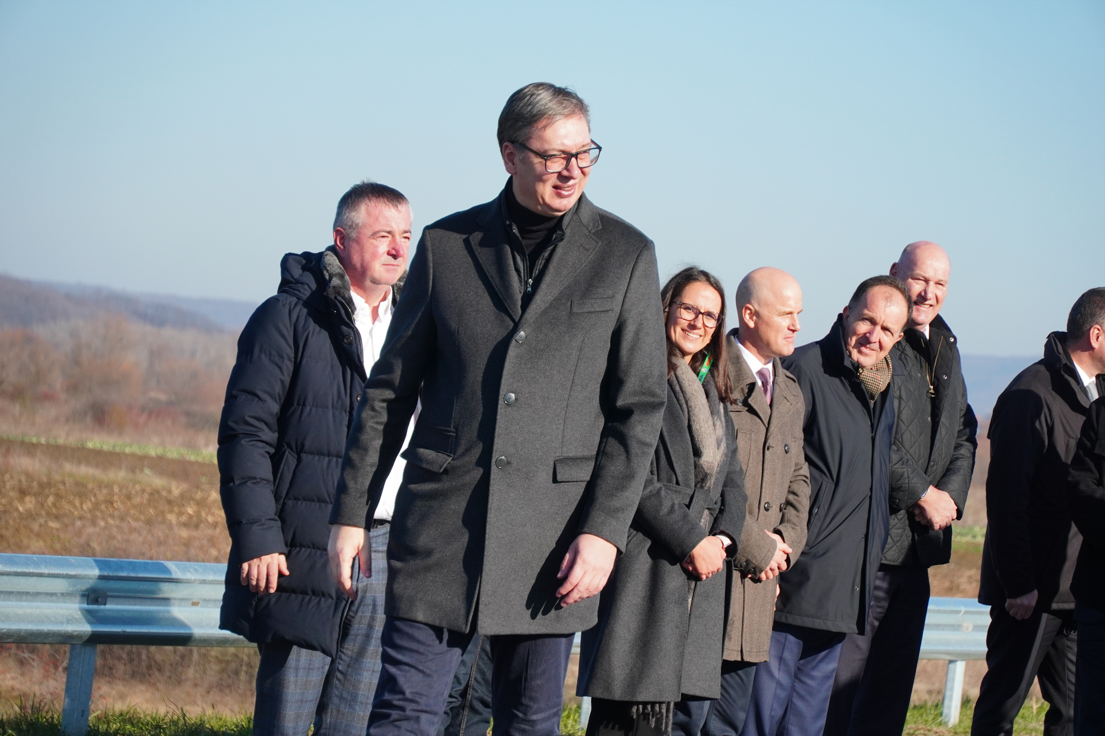 The President of the Republic of Serbia, Aleksandar Vucic, attended the opening of the 30-kilometer-long section of the Krusevac (Kosevi) - Trstenik - Vrnjaska Banja highway on the Moravian Corridor (E-761).