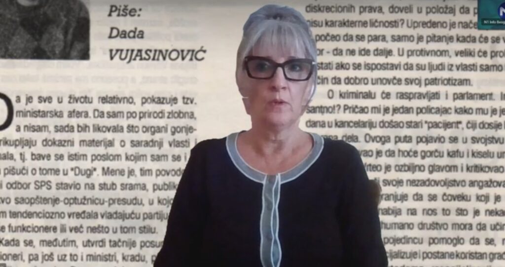 Aleksandra Vujasinović, sestra Dade Vujasinović Foto: N1