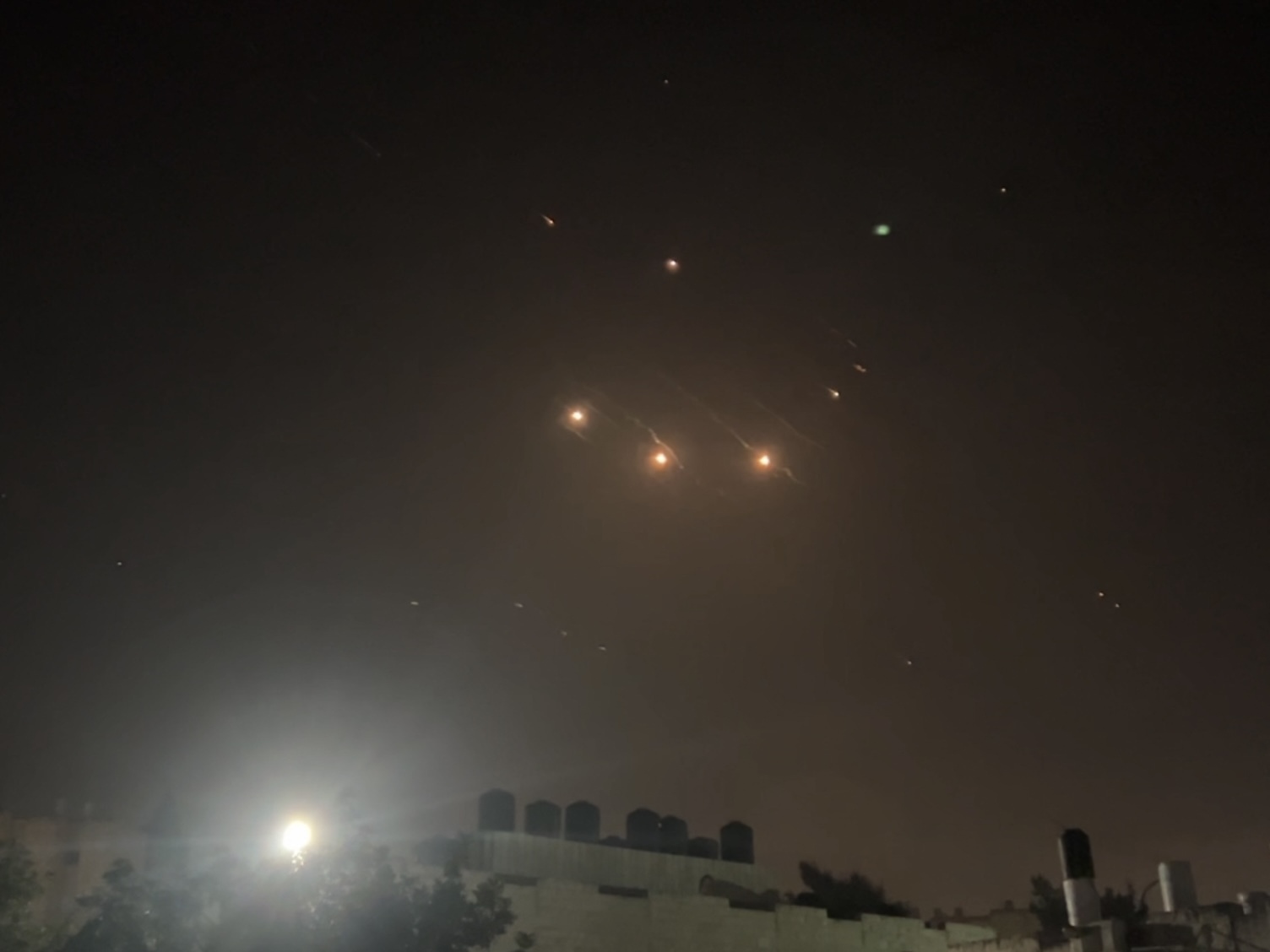 Explosions continue in skies above Jerusalem