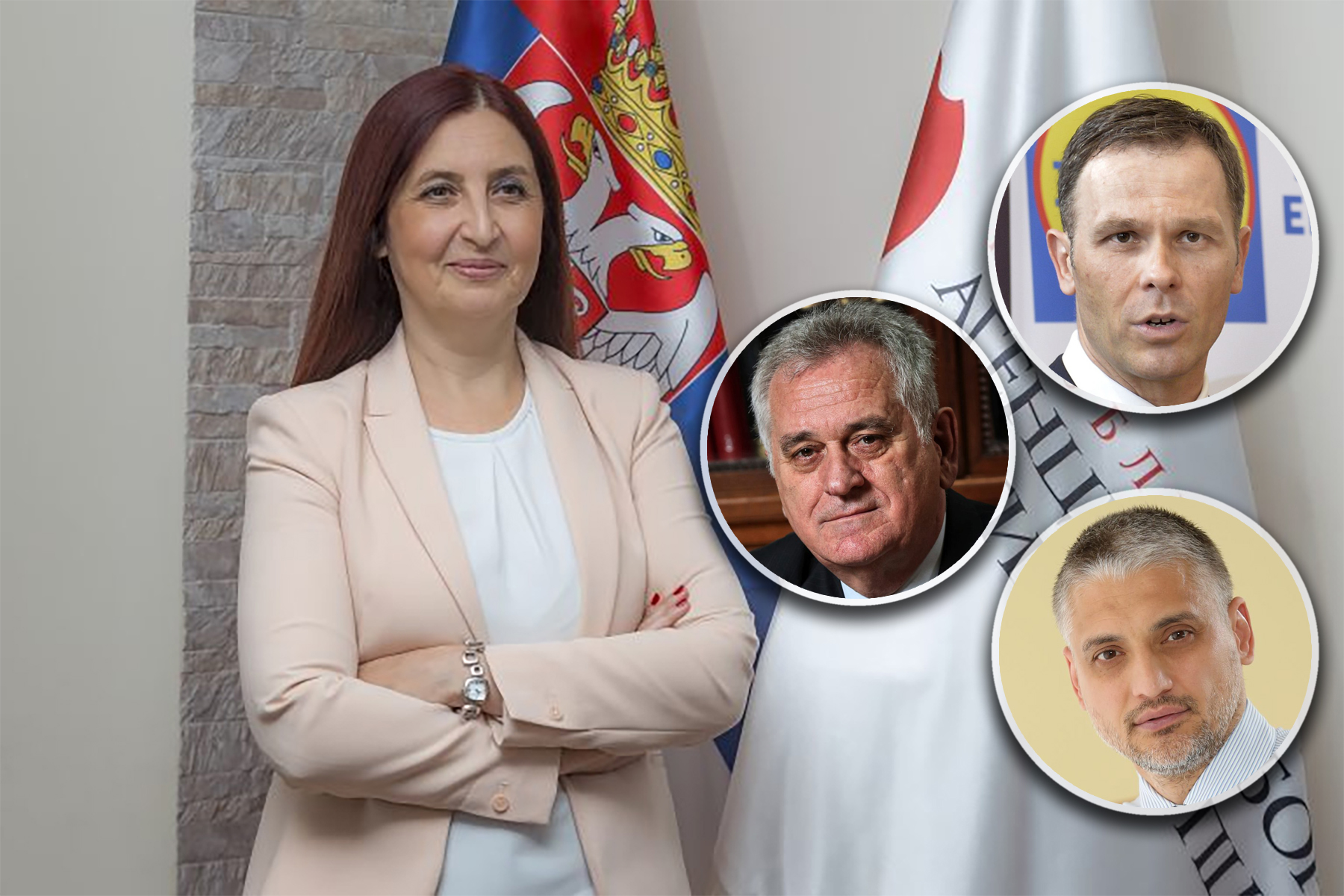Majda Krišikapa  Siniša Mali, Tomislav Nikolić, Čedomir Jovanović