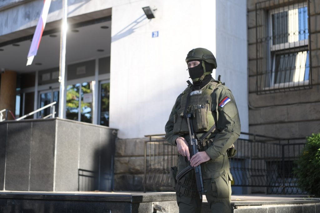Beograd, 17.10.2022. Ustanička, Specijalni sud, Veljko Belivuk suđenje, Velja Nevolja, Marko Miljković, policija kolona Foto: Dragan Mujan/Nova.rs