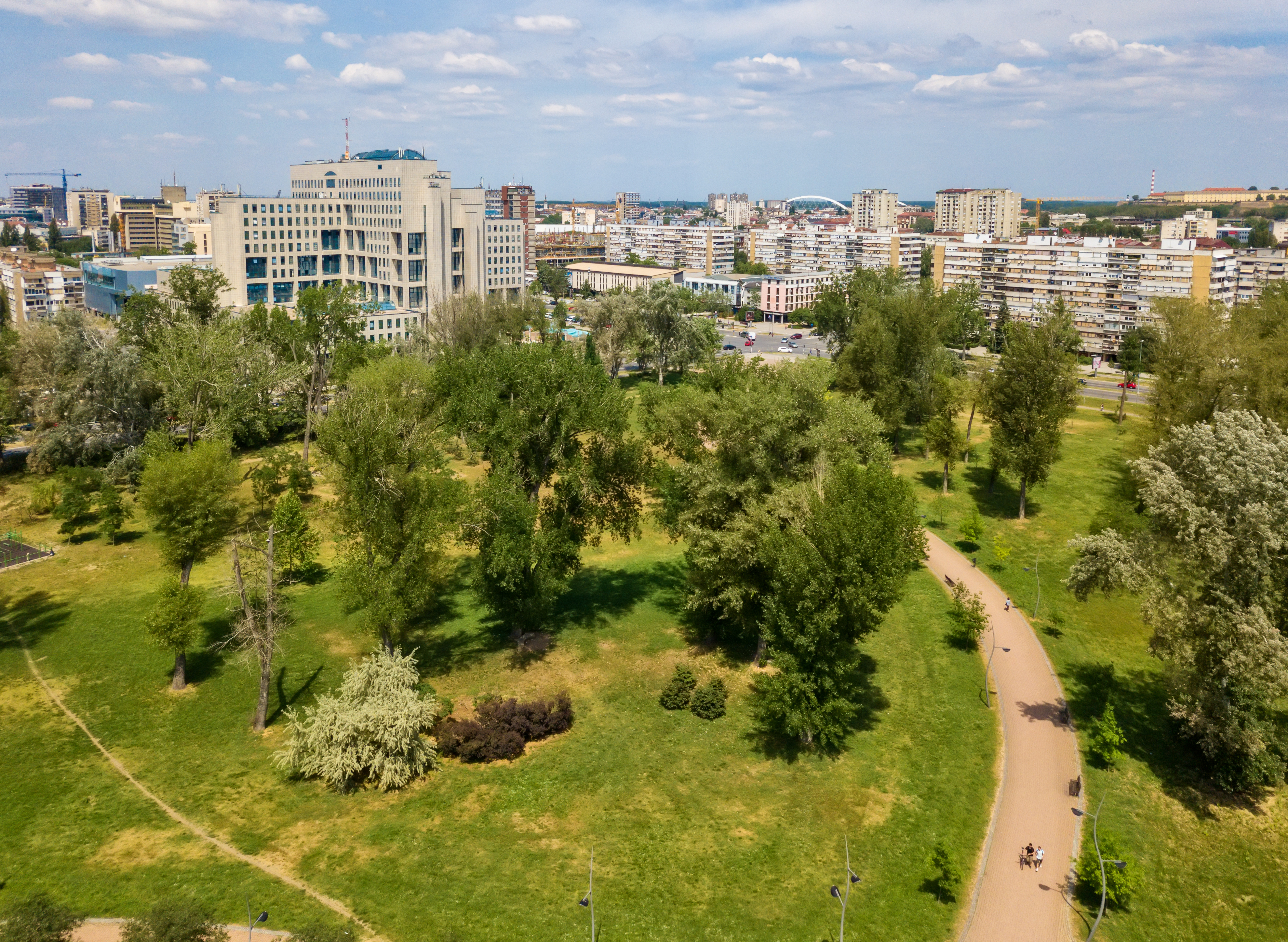 Novi,Sad,,Serbia,May,09,,2018:,Beautiful,Drone,Shot,Of