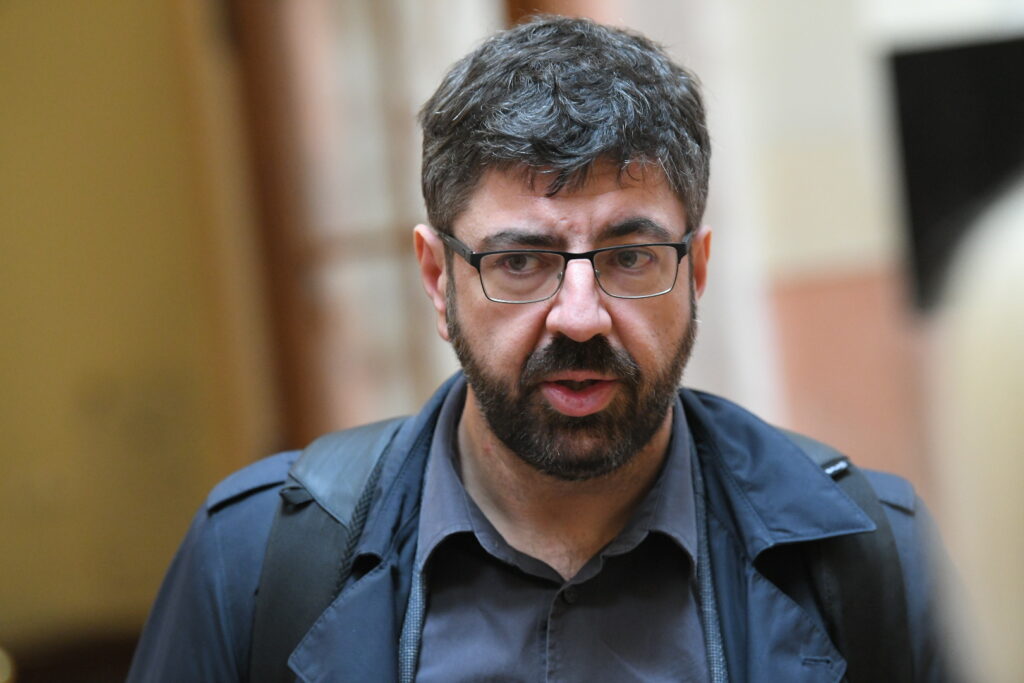 Beograd 18. april 2024. Radomir Lazovic Skupstina Srbije, konferencija za novinare pokreta Foto:Amir Hamzagić/Nova.rs