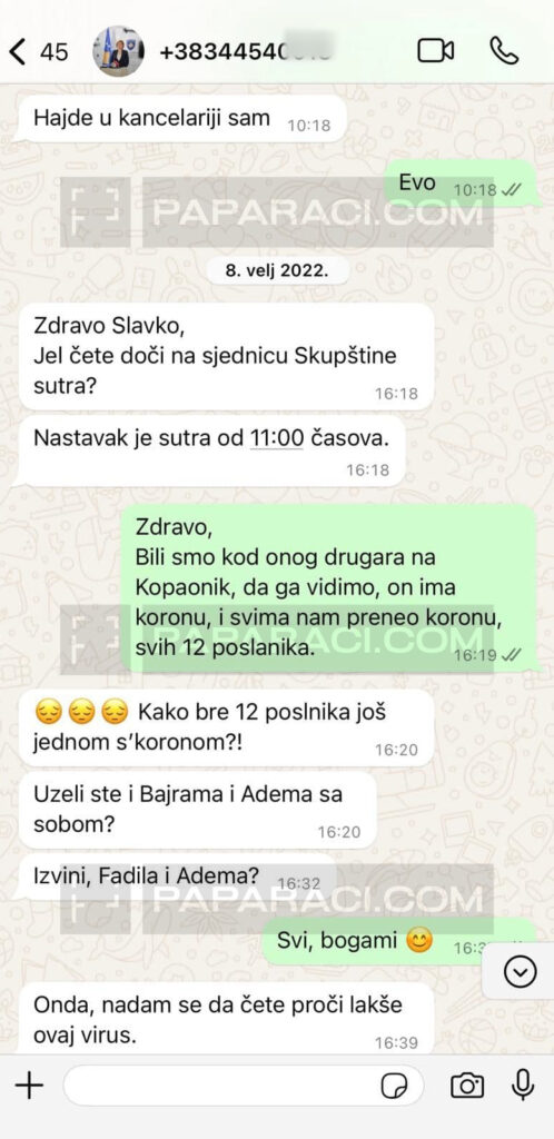 Slavko Simić i Mimoza Kusari Ljilja, privatna prepiska o Radoičiću. Slike prosledio Andrija Lazarević uz komentar da imamo dozvolu za objavljivanje