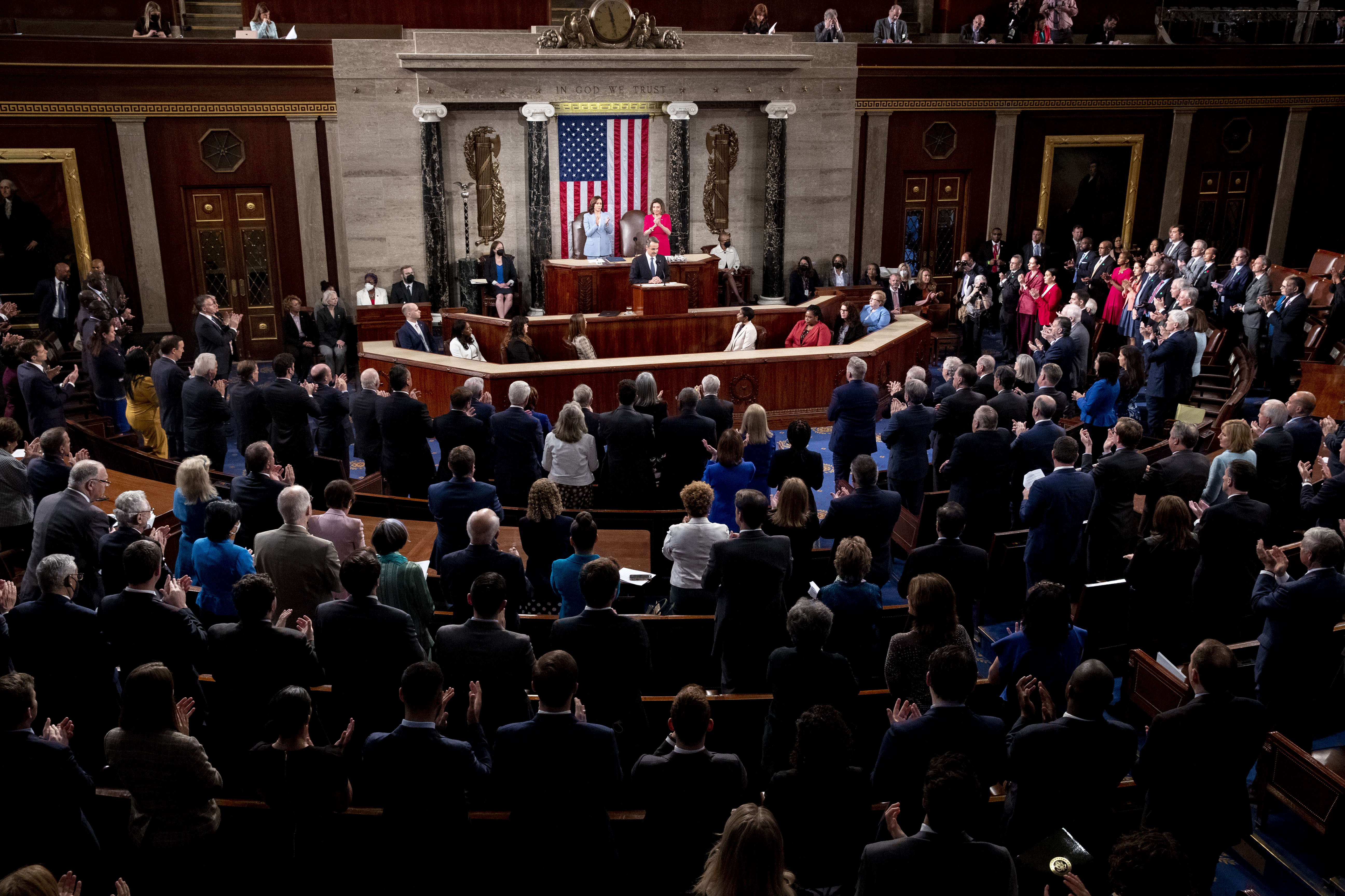 Američki Senat United States House and Senate meet in the House chamber to receive an address by Greek Prime Minister Kyriakos Mitsotakis