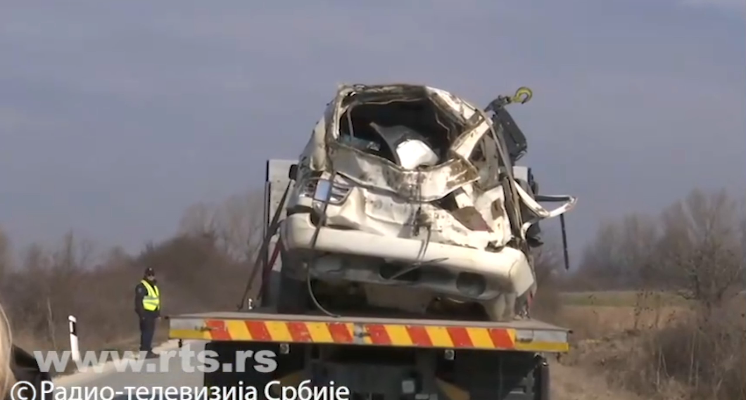 Preševo, saobraćajna nesreća Foto: Printscreen/RTS