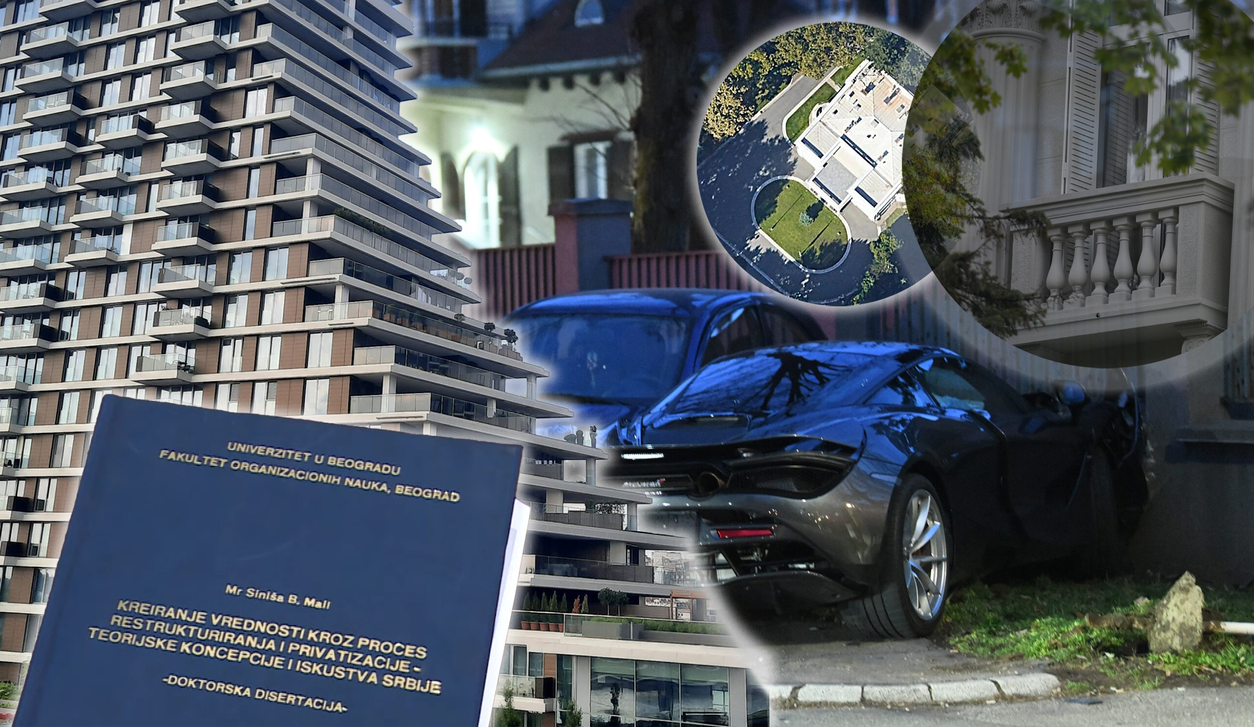 Statusni simboli naprednjaka, Za kaver kombo jedna dedinjska vila( Tomine, Brnabićkine, Radoičićeve ili Nikole Petrović), Beograd na vodi i recimo meklaren Nikole Petrovića...