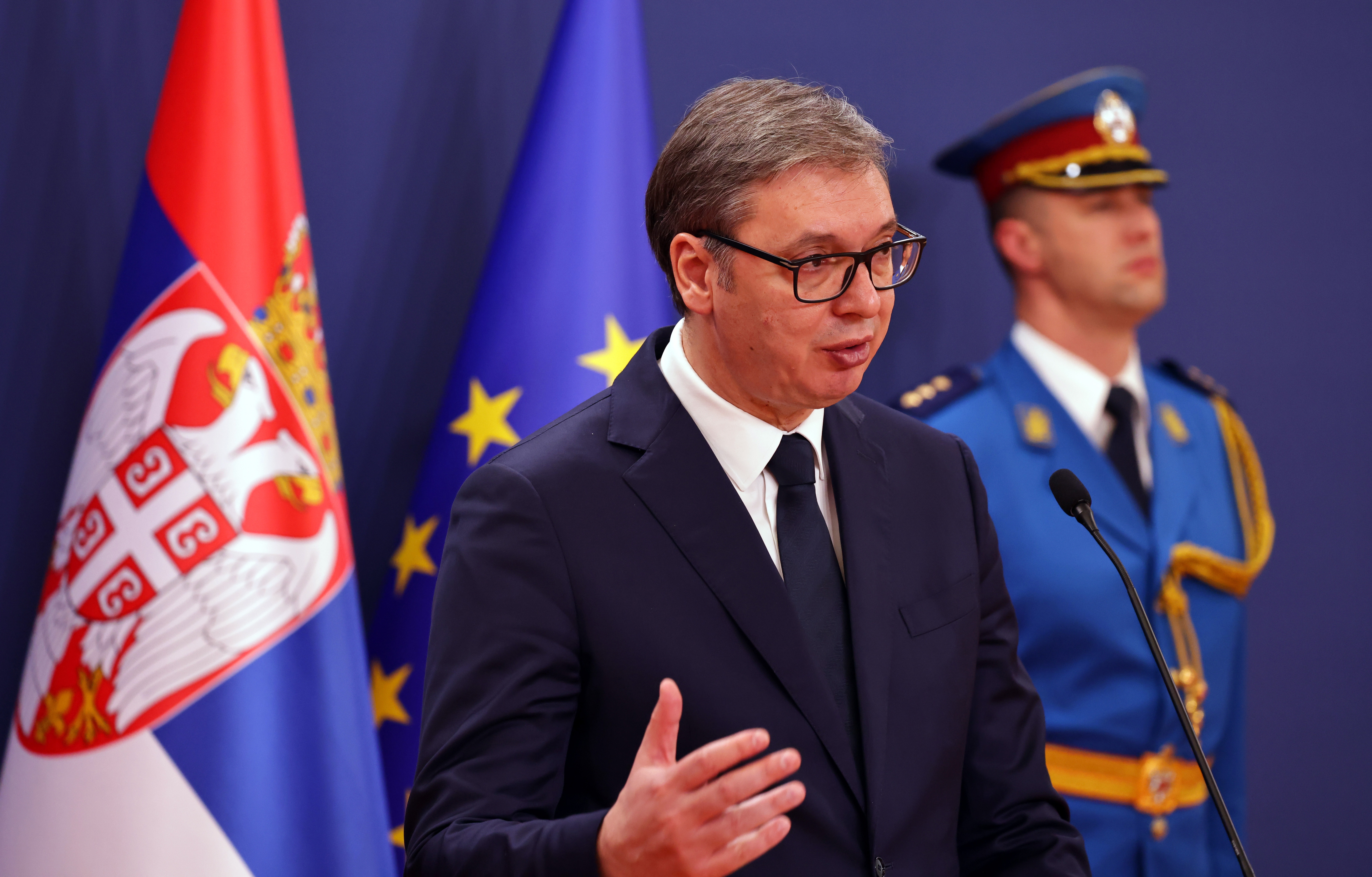 Czech Republic Prime Minister Petr Fiala visits Serbia