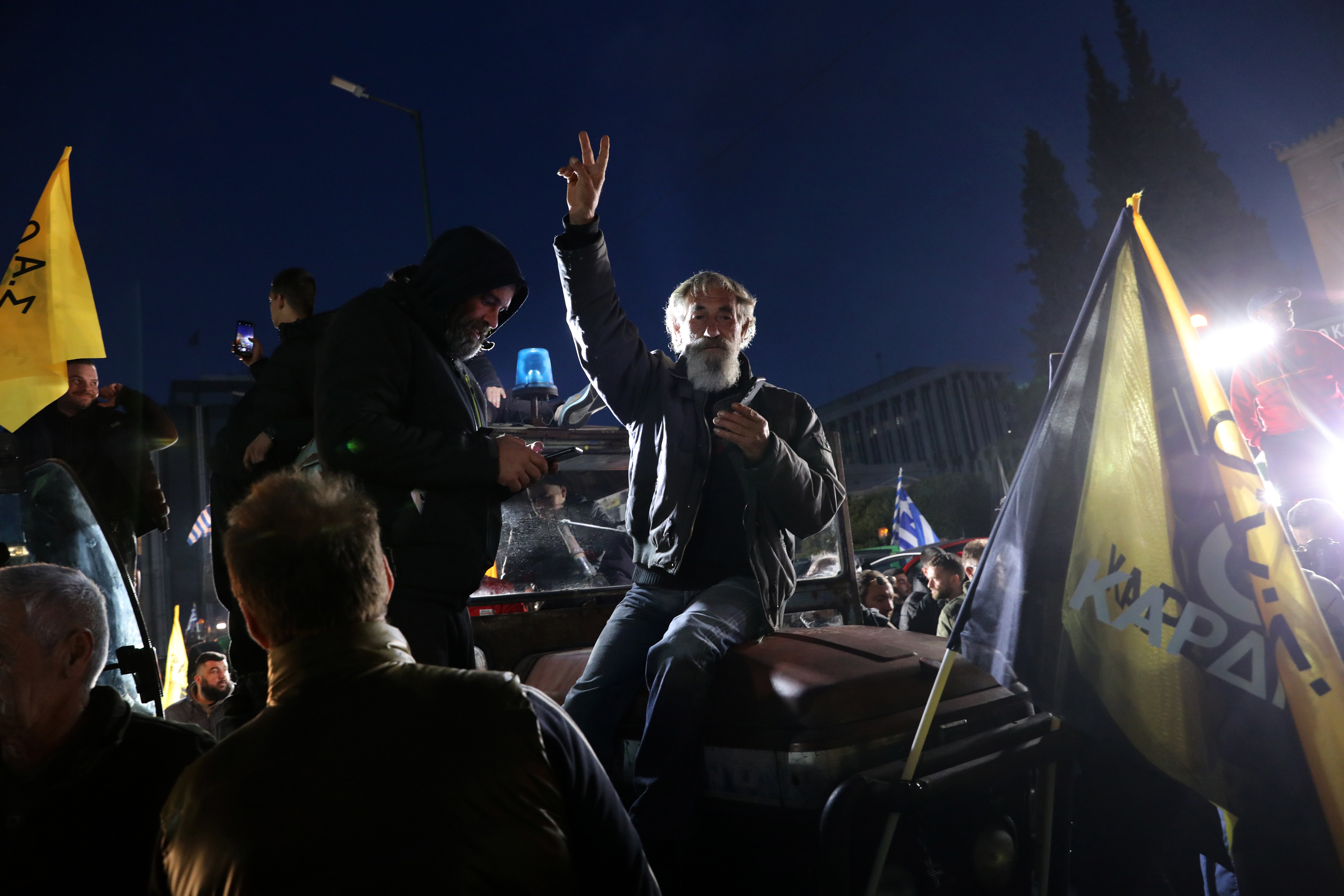 Greek farmers rally in Athens