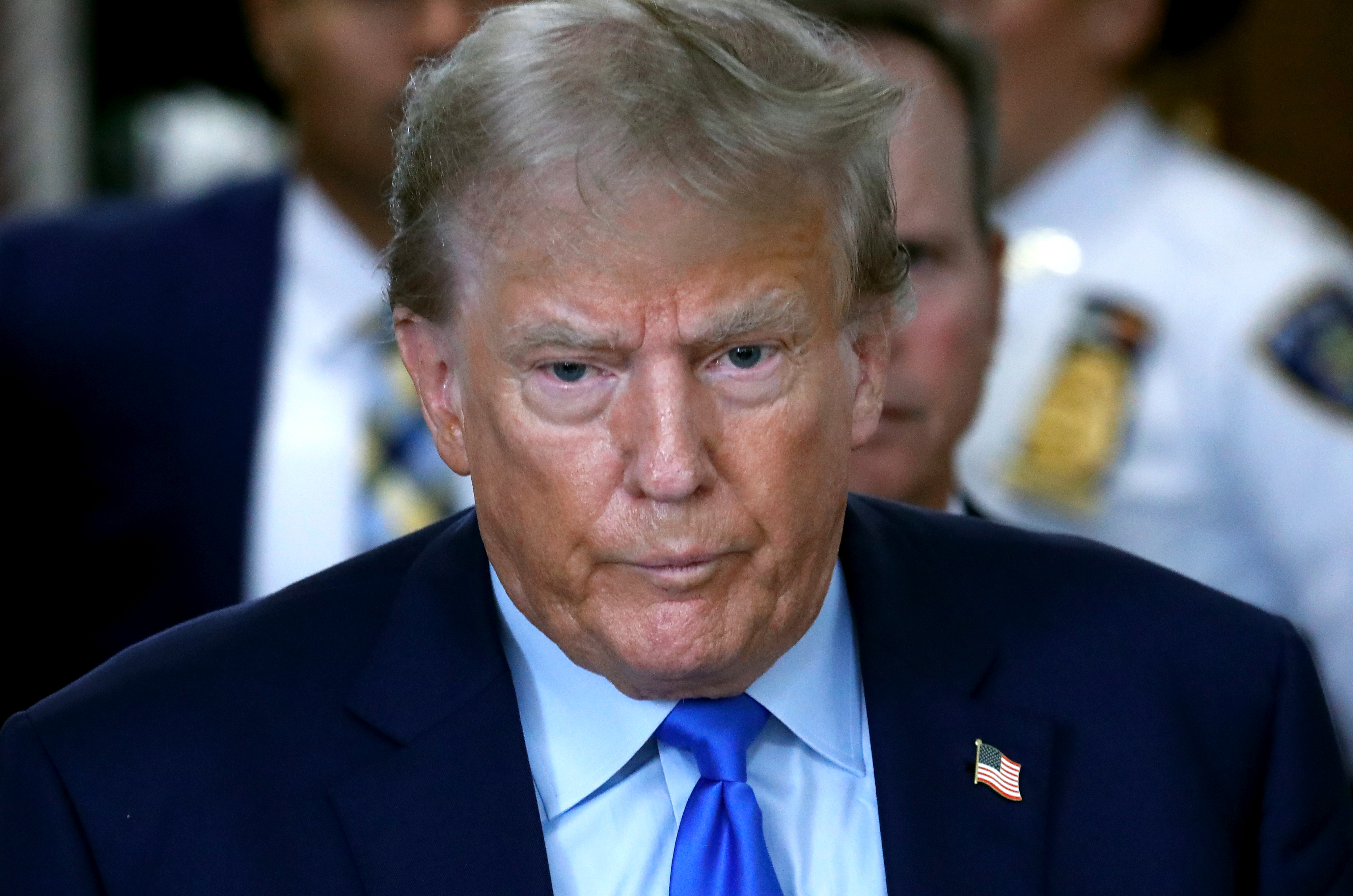 Former US President Donald J. Trump Attends Start of Civil Trial