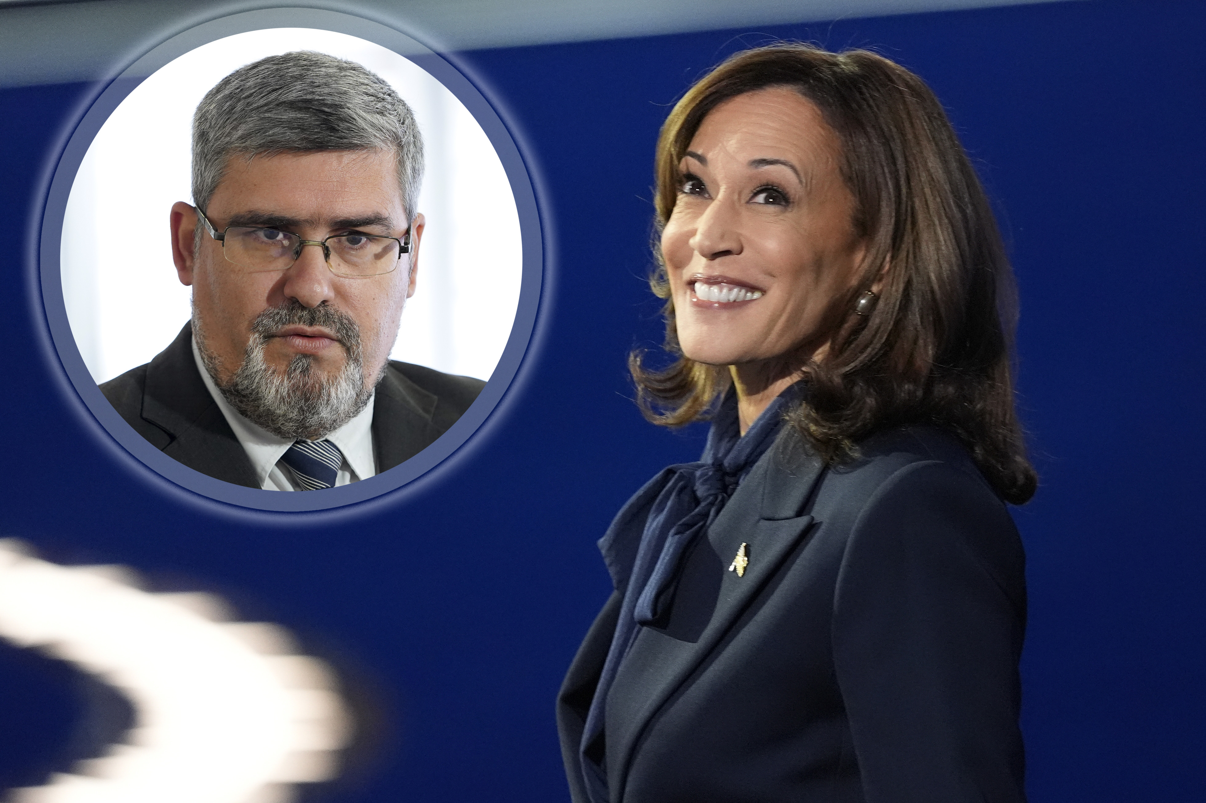 Democratic presidential nominee Vice President Kamala Harris speaks during the Democratic National Convention Thursday, Aug. 22, 2024, in Chicago. (AP Photo/Charles Rex Arbogast)