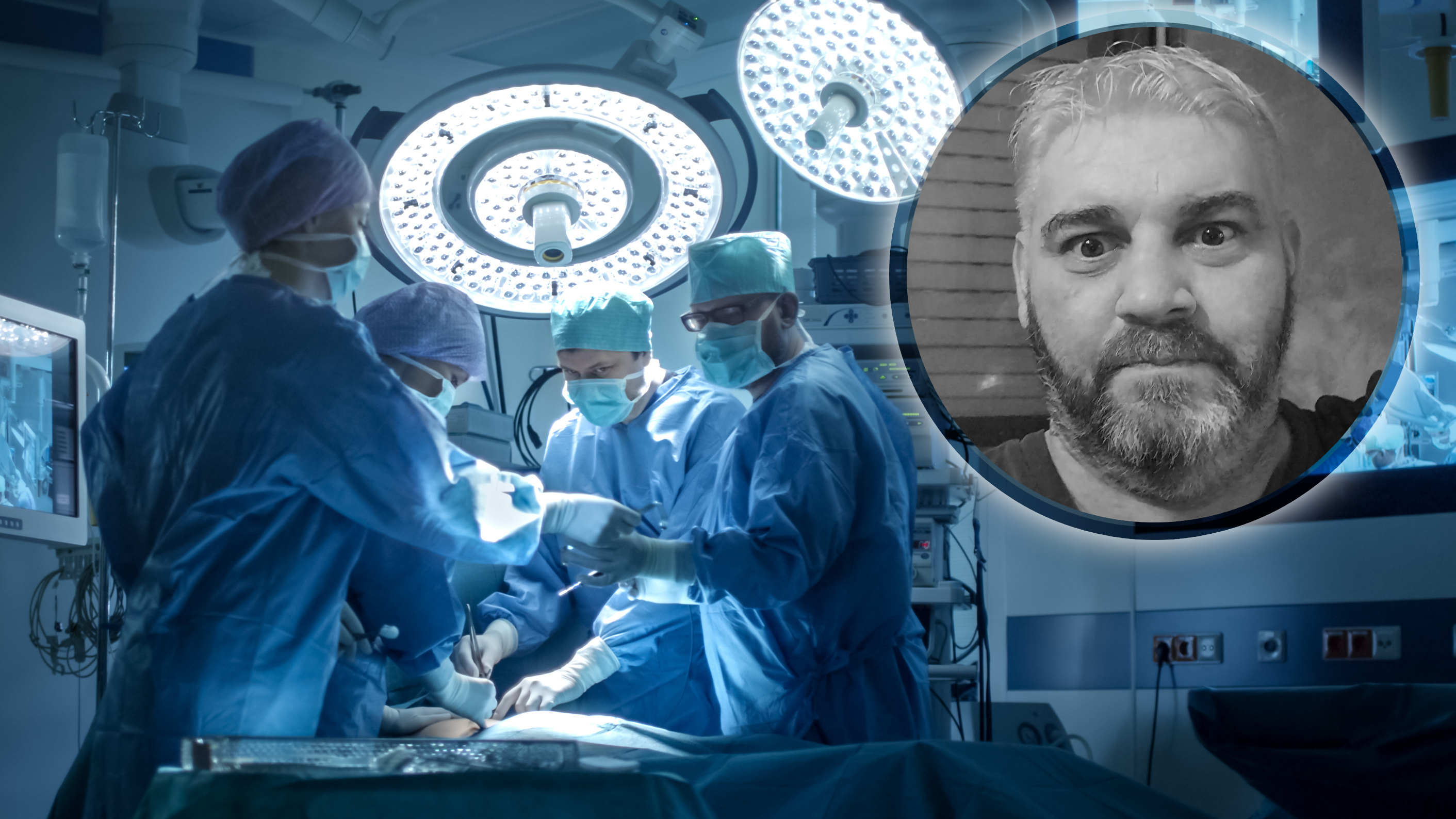 Medical Team Performing Surgical Operation in Modern Operating Room