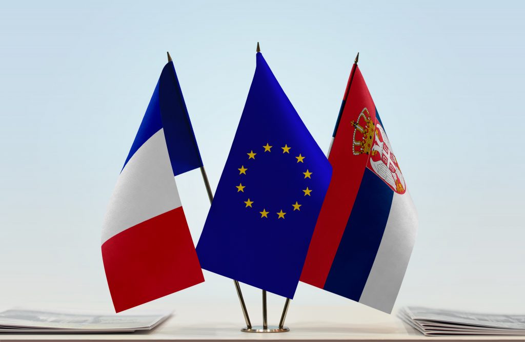 Francuska, EU, Srbija, zastava, zastave Foto: Shutterstock