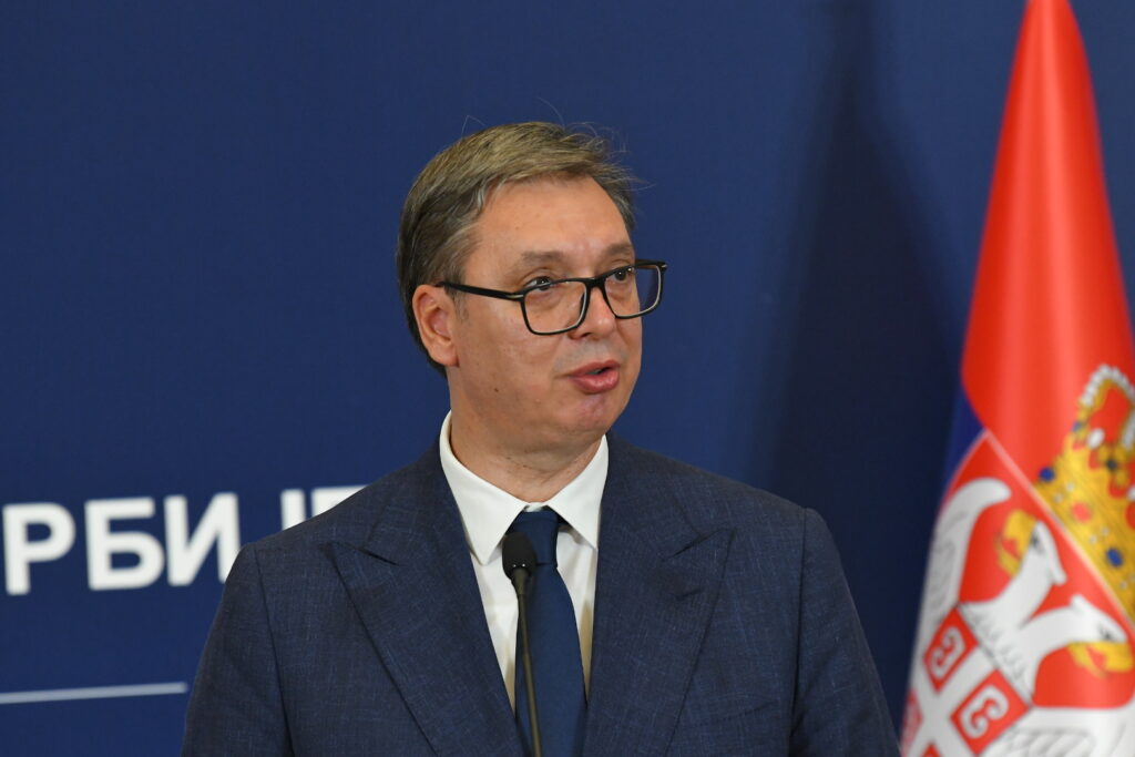 Beograd, 29.08.2024. Palata Srbija, Doček Emanuela Makrona ispred Palate Srbija,  sastanak Makrona i Vučića, razmena ugovora i dokumenata između Srbije i Francuske Foto: Amir Hamzagić/Nova.rs