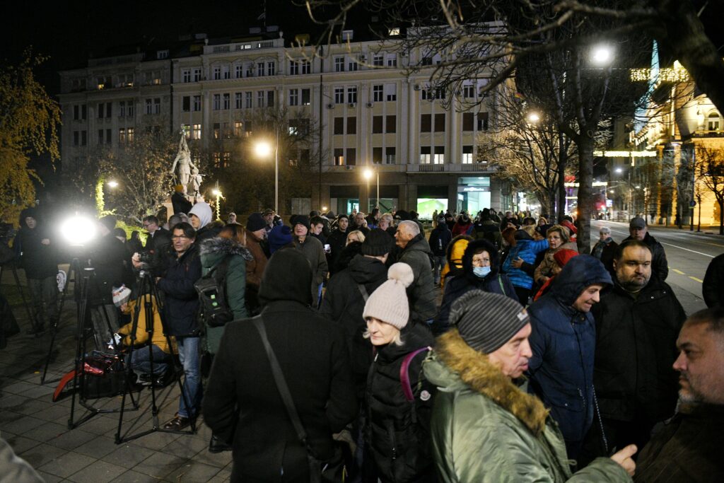 Beograd 22.12.2023. Protest građana, gradjana ispred zgrade RIK-a. Protest, RIK, građani, gradjani Foto: Filip Krainčanić/Nova.rs