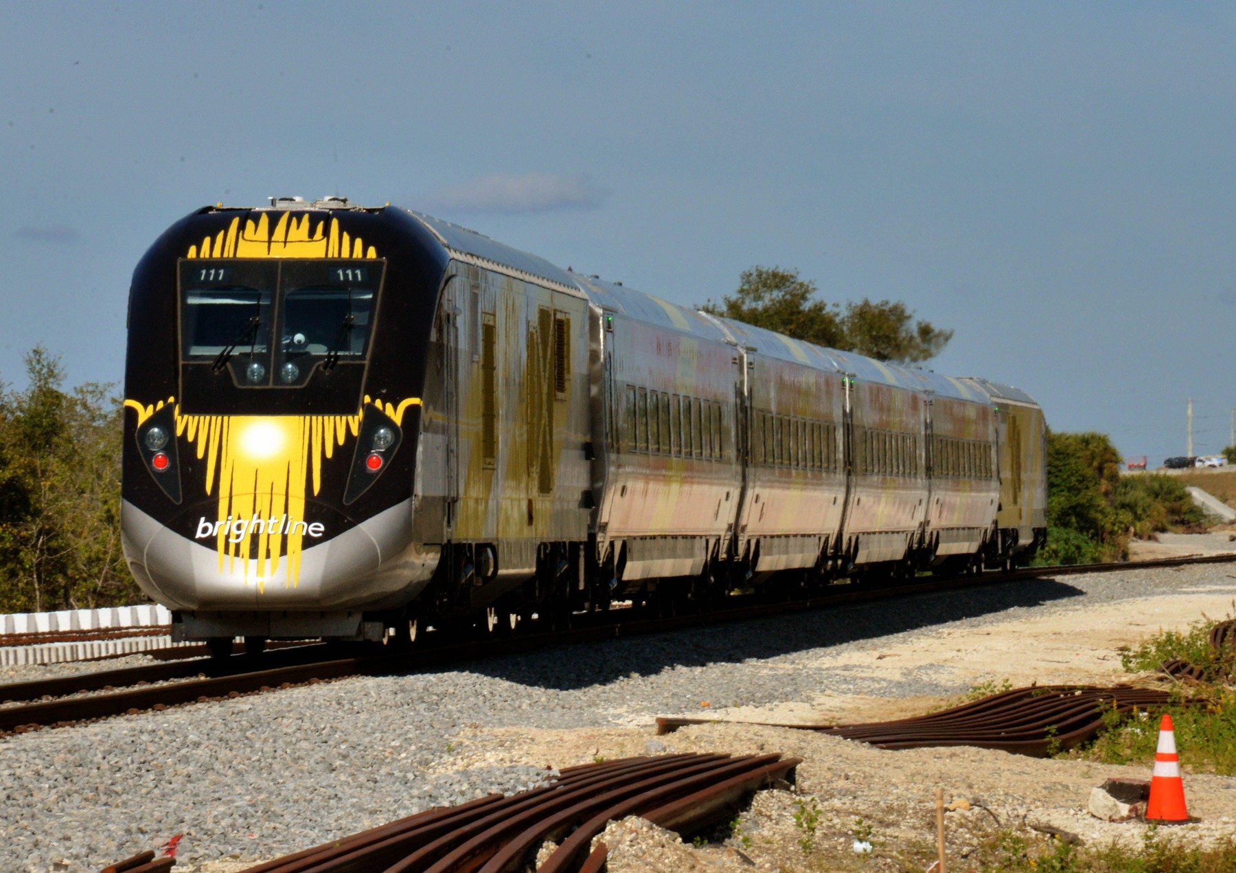 Cocoa. Brevard County. Florida. January 20, 2022. Brightline has taken another critical step forward on the completion of its intercity rail system connecting Miami and Orlando. Thursday morning, Brightline successfully completed its first full qualifying