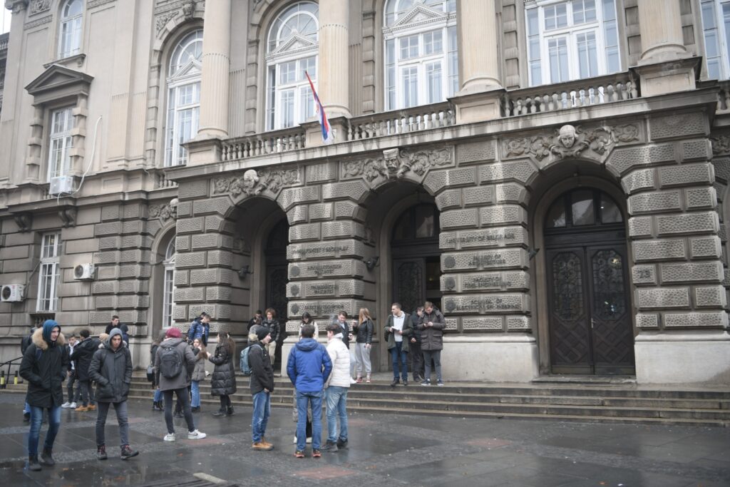 Beograd 28.02.2023. Arhitektonski fakultet, protest, štrajk Foto: Dragan Mujan/Nova.rs