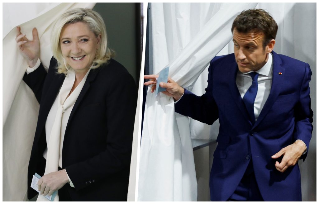 Glasanje francuska, izbori Emanuel Makron i Marin Le Pen,Foto: EPA-EFE/Ian Langsdon, EPA-EFE/GONZALO FUENTES / POOL  MAXPPP OUT