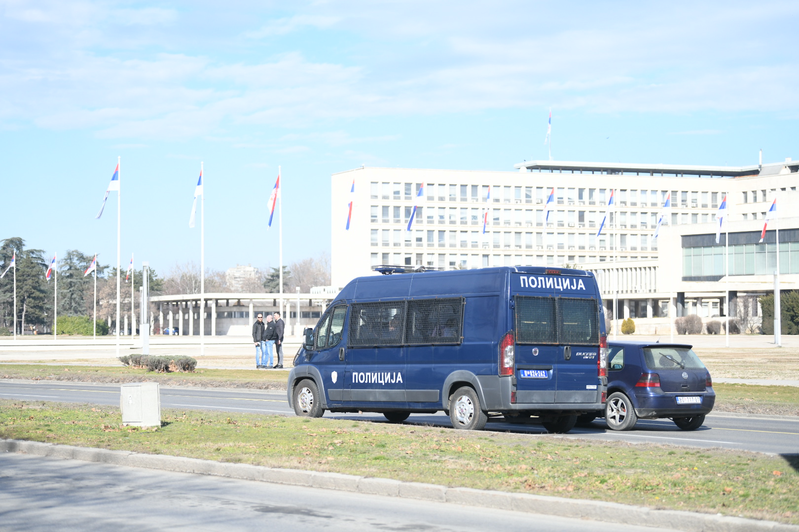 Beograd 15.02.2022. Dan državnosti, Sretenje, Palata Srbija, policija Foto: Vesna Lalić/Nova.rs