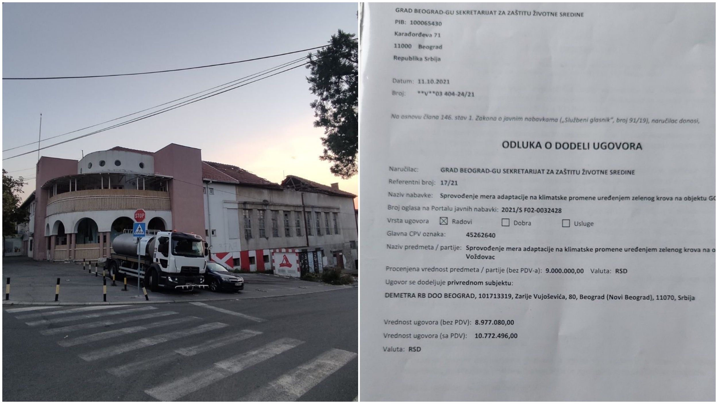 Izjava, Miša Božić, odbor, Stranka slobode i pravde, Avalski venac, kombo