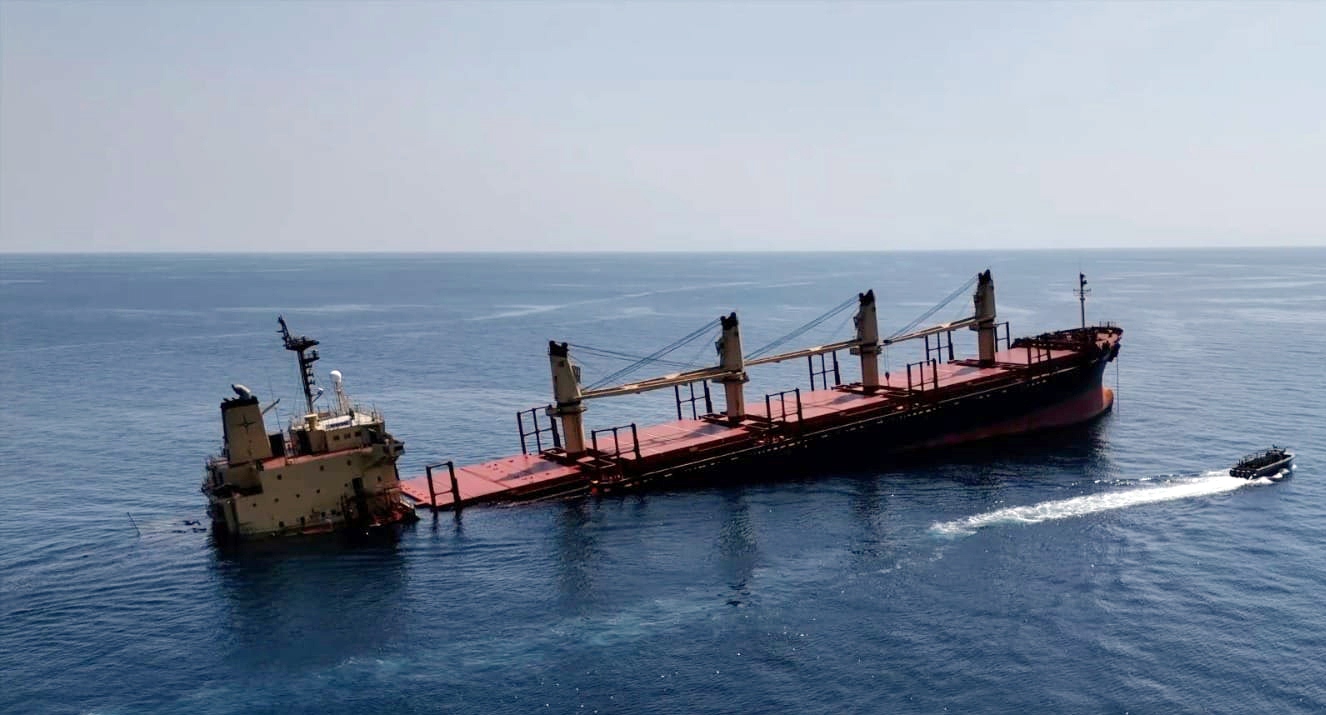 Rubymar cargo vessel damaged in Houthis missile attack