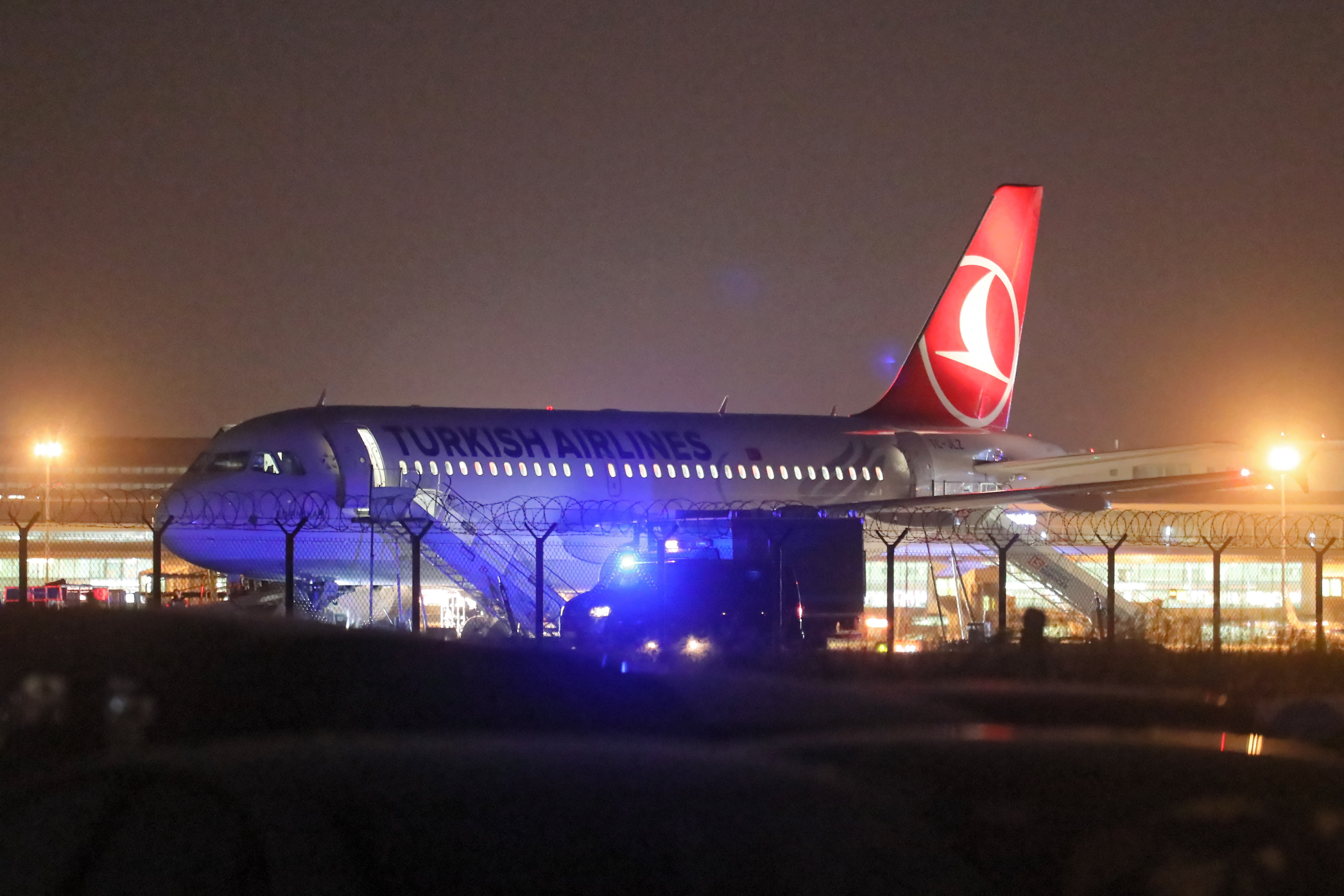 A Turkish Airlines plane evacuated in Warsaw