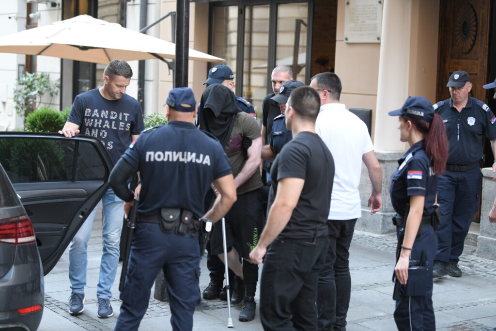 Beograd 06. jul 2023. Ulica Cara Lazara ubistvo Noa Milivojev,  hapsenje ubica policija Foto:Dragan Mujan/Nova.rs