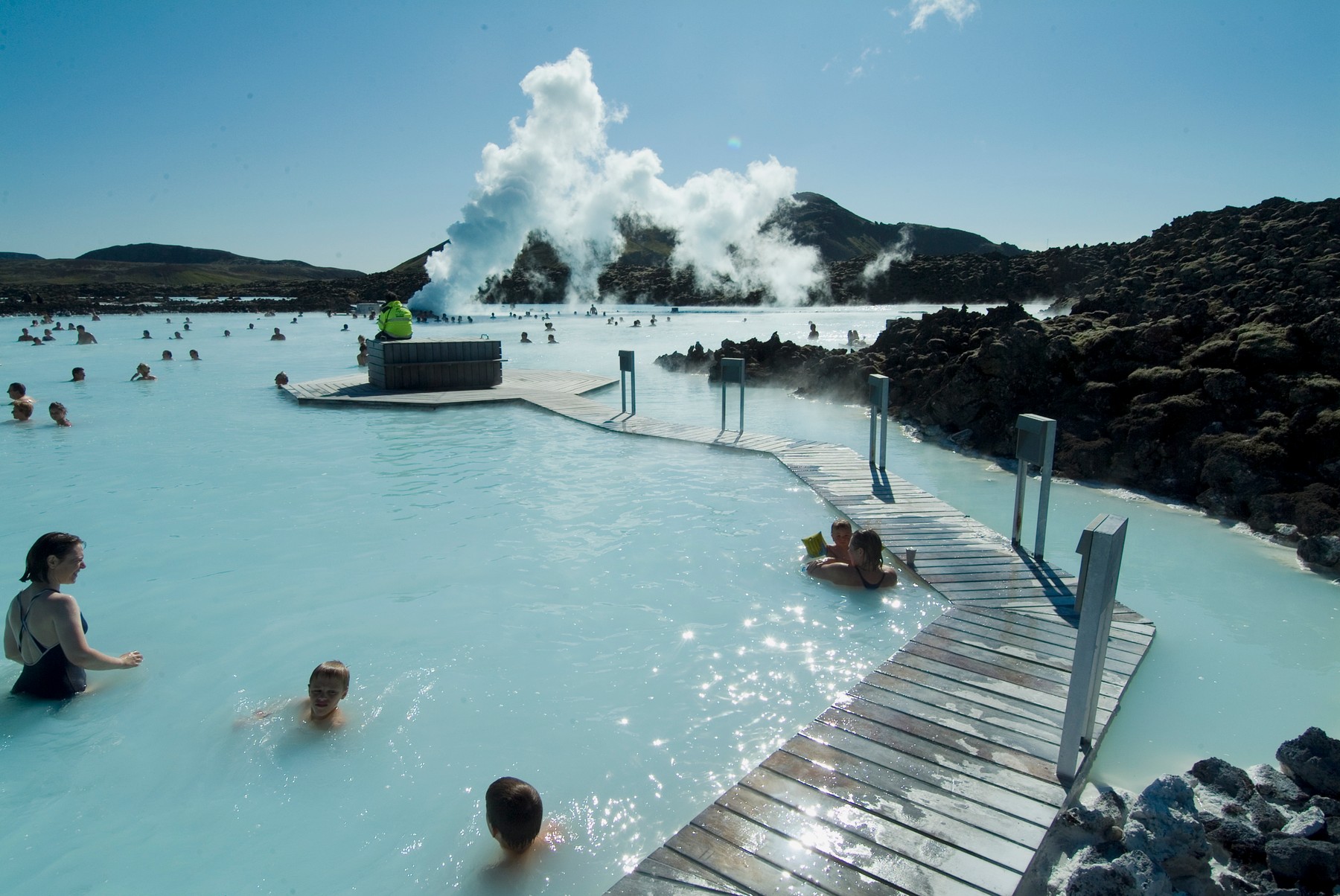 Island Blue Lagoon (mineral baths), near Keflavik, Iceland, Polar Regions
