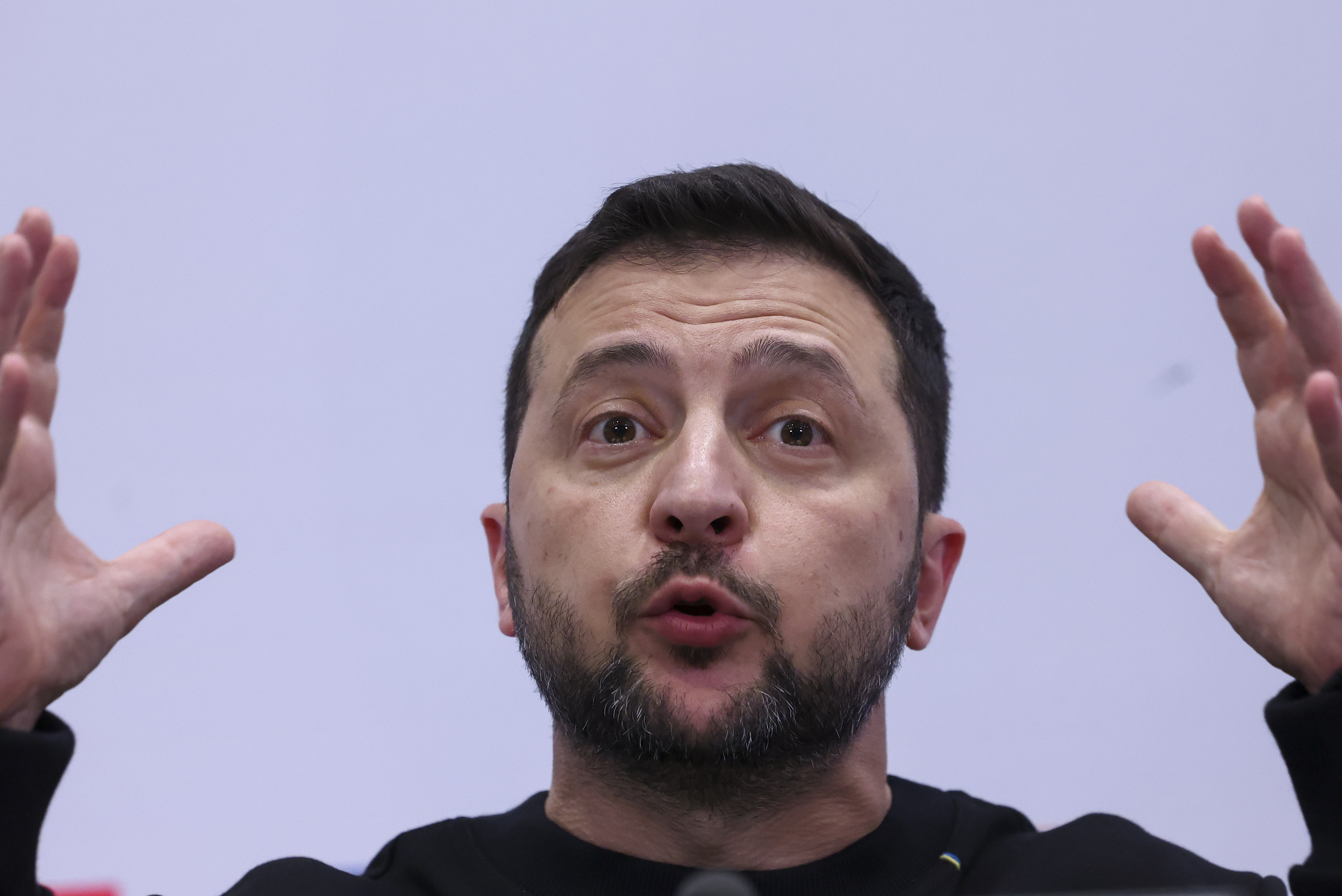 Ukraine's President Zelensky meets Belgium's Prime Minister De Croo in Brussels