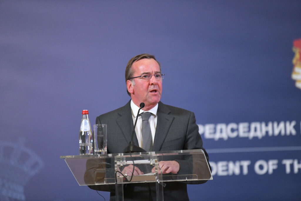 beograd 07.02.2024 aleksandar vucic sa nemackim ministrom odbrane redsednik Republike Srbije Aleksandar Vučić sastao se sa ministrom odbrane Savezne Republike Nemačke Borisom Pistorijusom.