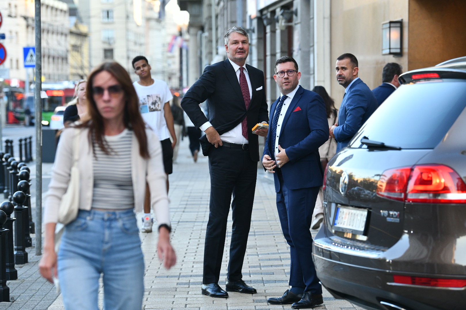 Beograd 23.09.2024 Square Nine Hotel večera donald tramp junior sa biznismenima iz srbije