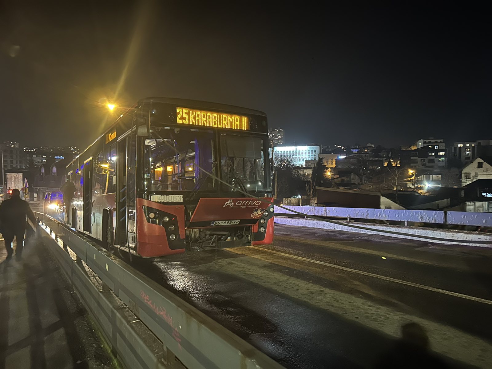 Dušanovački most, pokvaren autobus, gsp Foto: Nova.rs