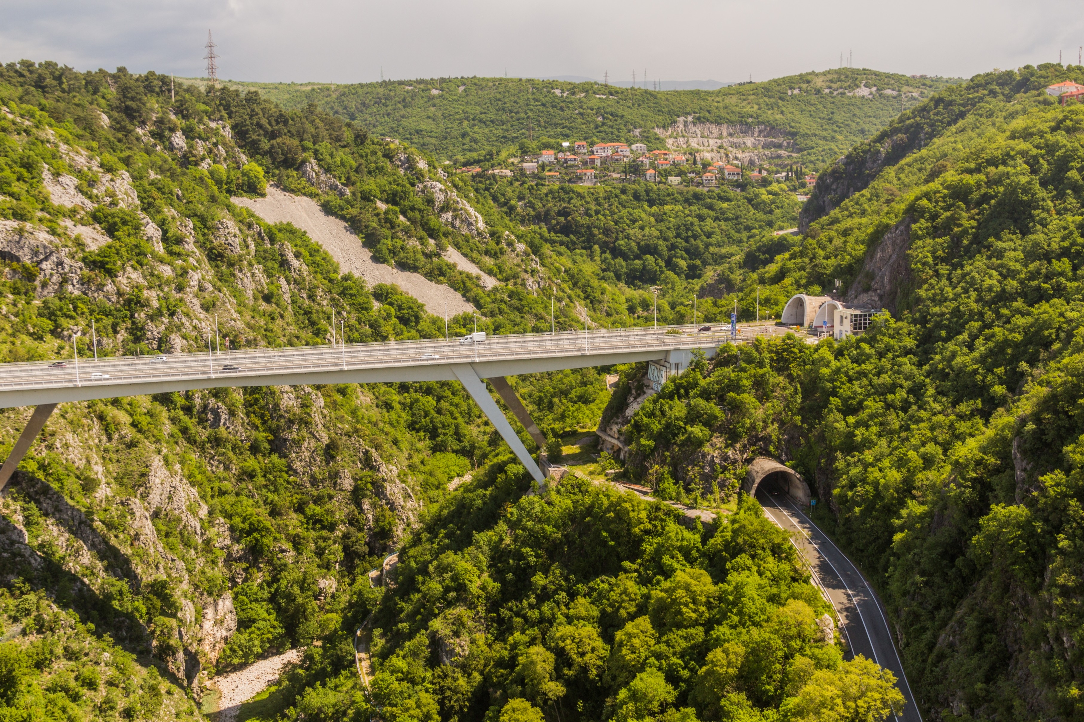 View,Of,A7,Freeway,And,D3,Road,Near,Rijeka,,Croatia