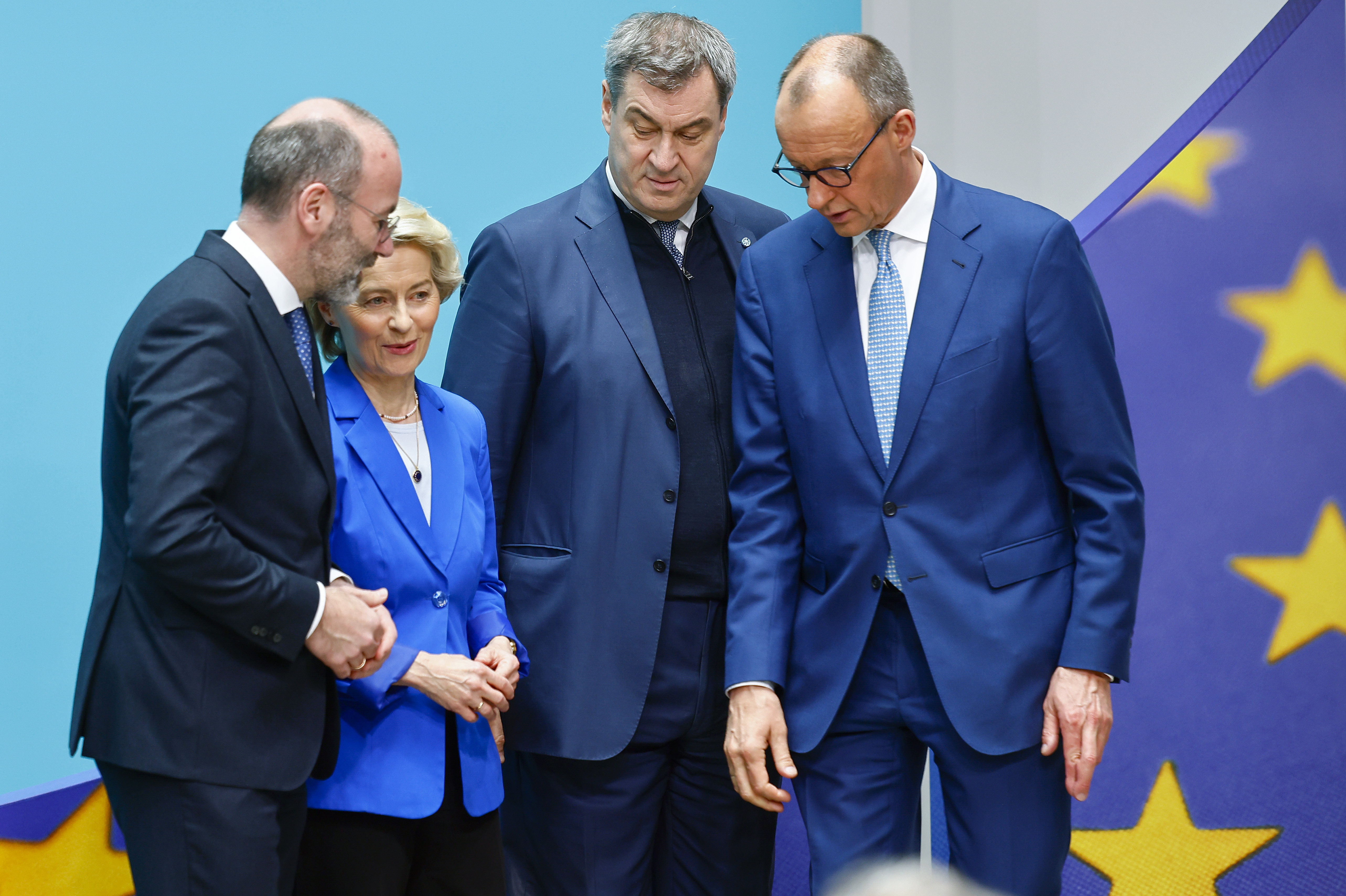 CDU and CSU parties adopt joint European election program in Berlin