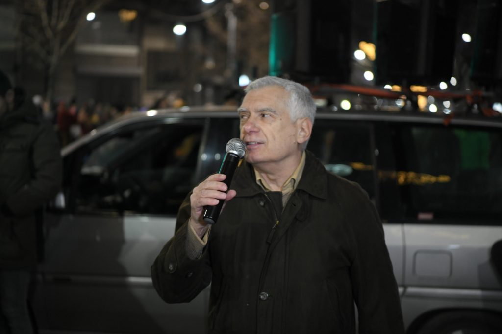 Beograd, 27.01.2022. Protest rio tinto ispred predsednistva Foto: Dragan Mujan /Nova.rs