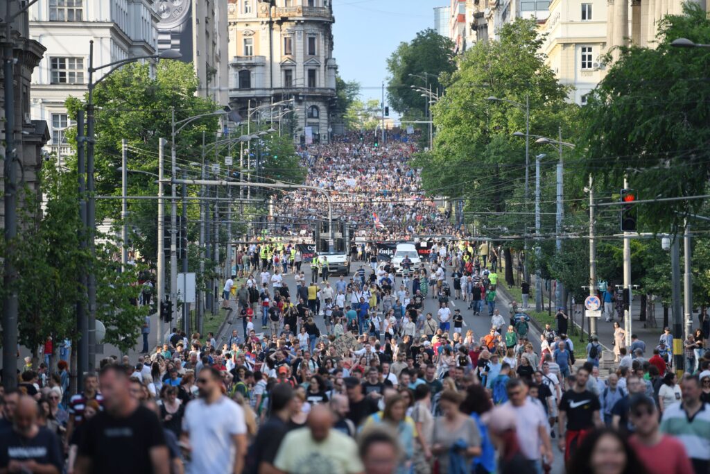 Kneza Miloša Beograd, 01.07.2023. Protest Srbija protiv nasilja 9 Foto: Filip Krainčanić/Nova.rs