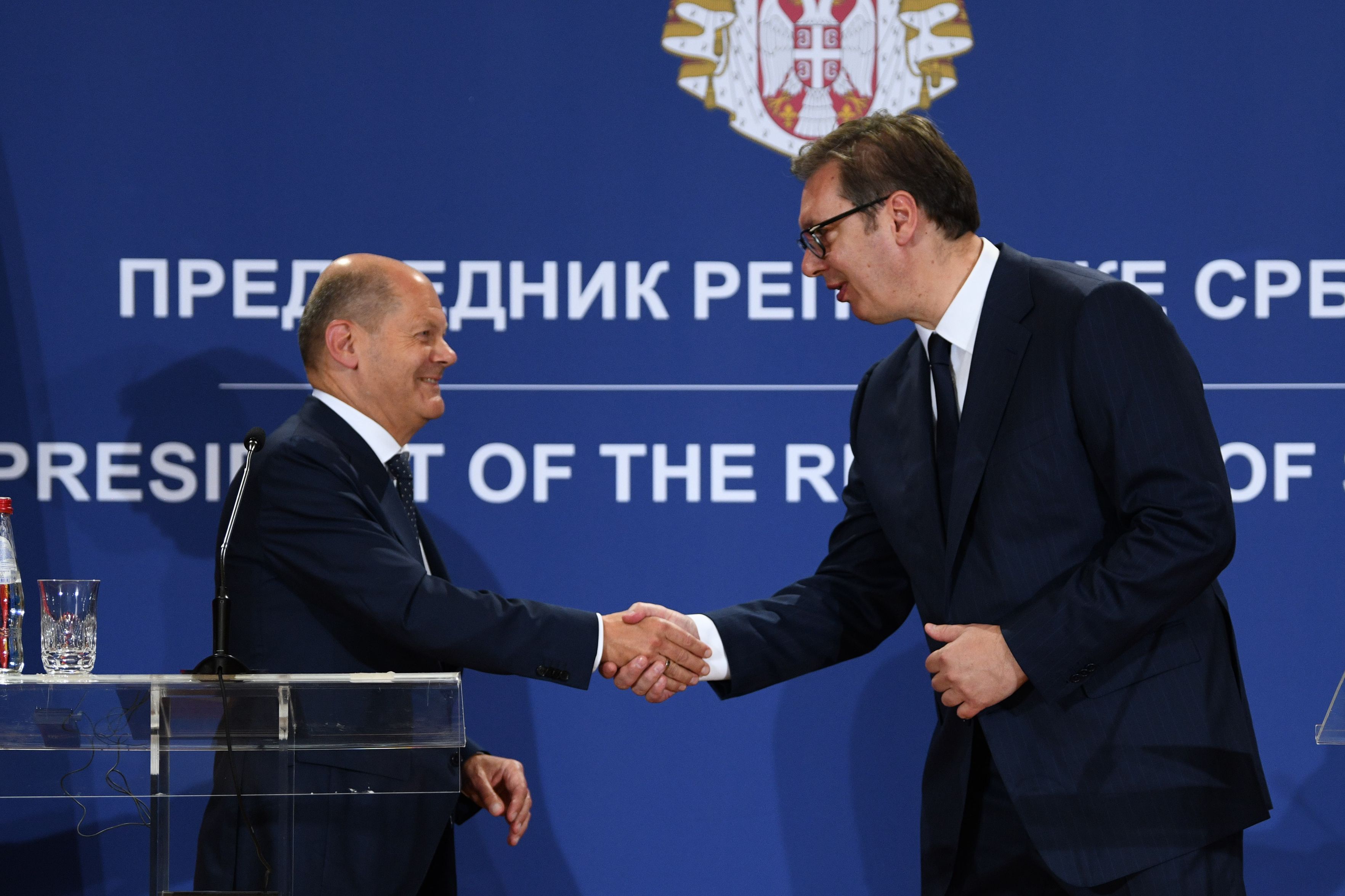 Beograd, 10.06.2022. Palata Srbija, Aleksandar Vučić i nemački kancelar Olaf Šolc, KZŠ Foto: Filip Krainčanić/Nova.rs
