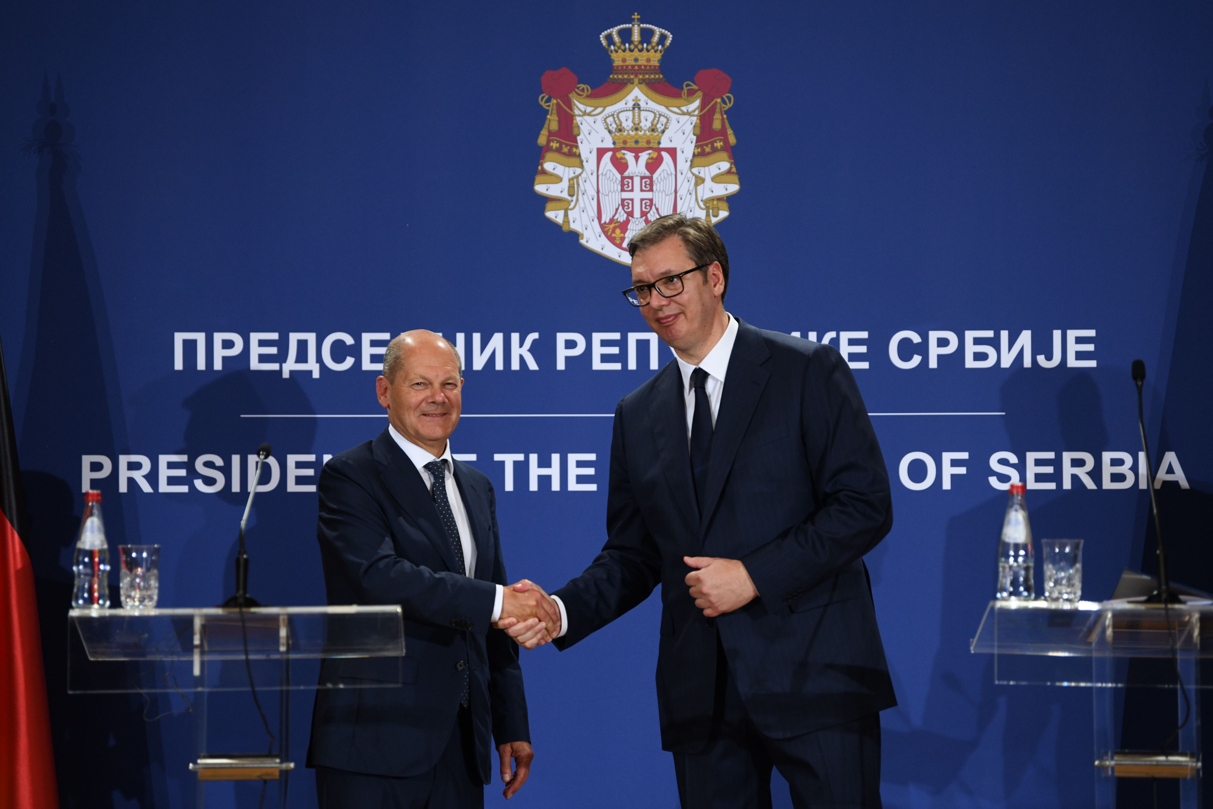 Beograd, 10.06.2022. Palata Srbija, Aleksandar Vučić i nemački kancelar Olaf Šolc, KZŠ Foto: Filip Krainčanić/Nova.rs