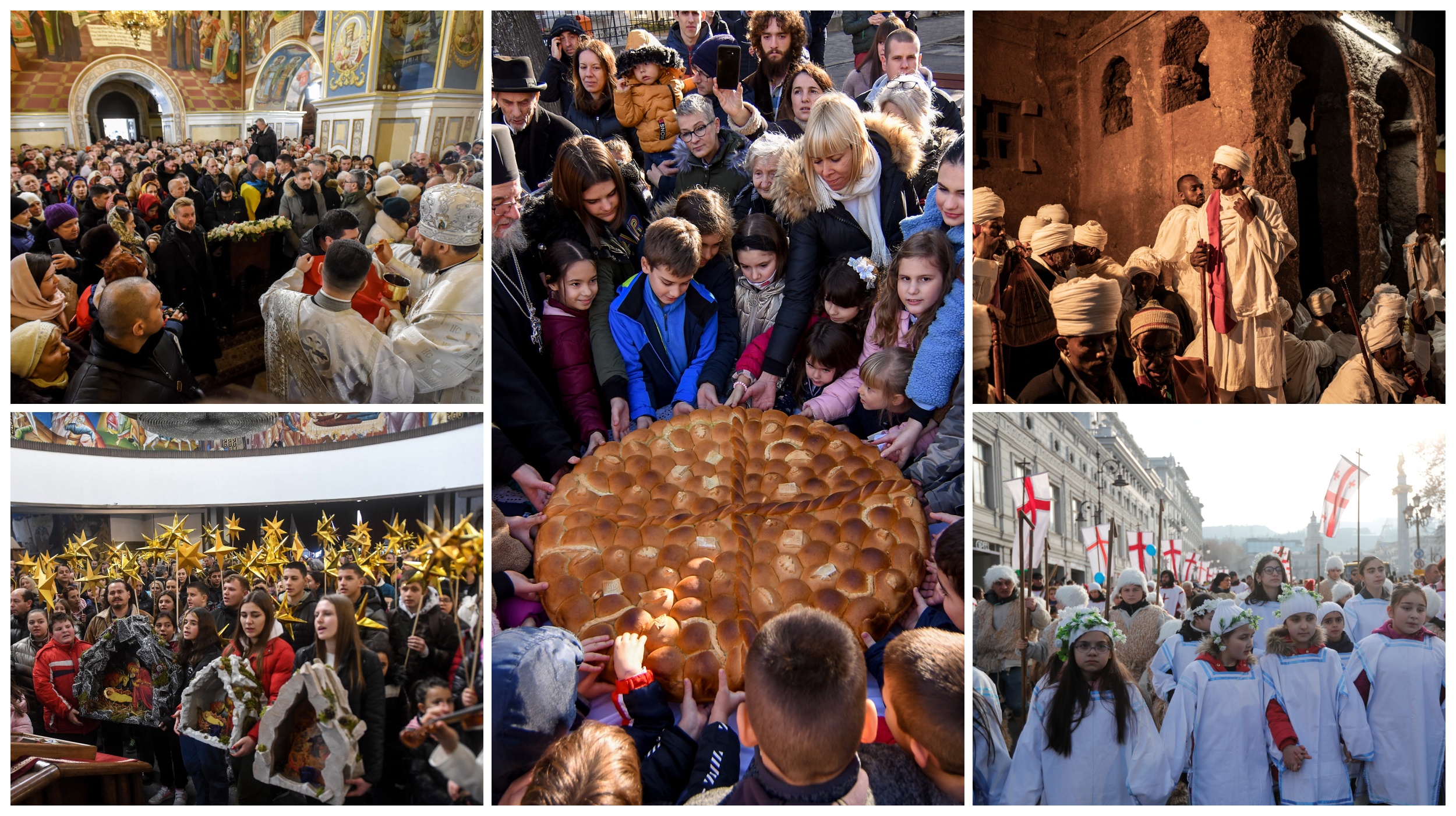 proslava Božića u Srbiji, Rusiji, Gruziji, Makedoniji, Etiopiji. Božić kombo