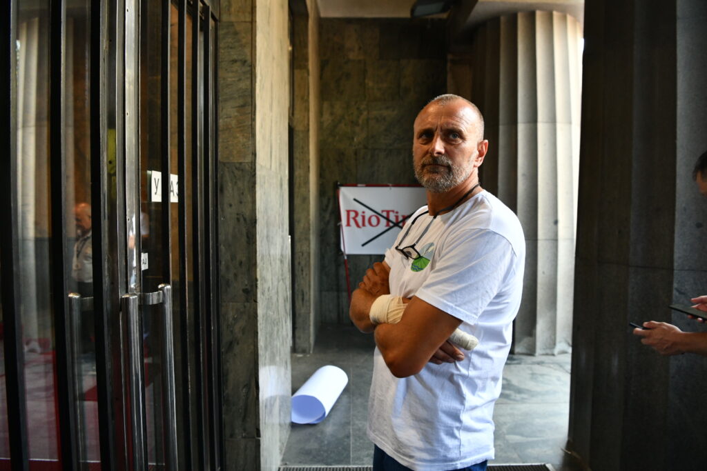 Beograd, 11. jul 2024. protest protiv iskopavanja litijuma i kompanije  Rio Tinto, Ne damo Jadar, Litijum Foto: Vesna Lalić/Nova.rs