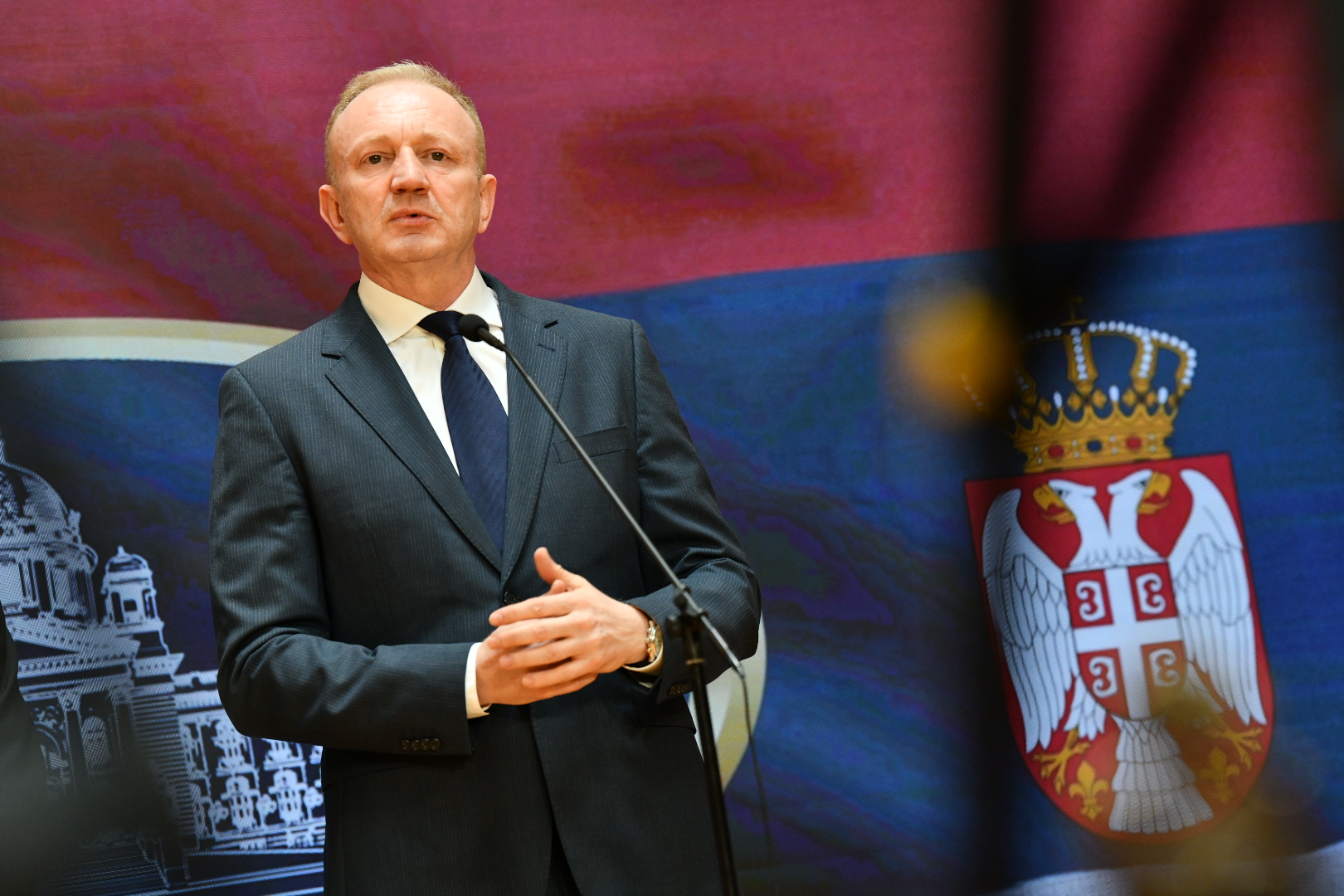 Beograd, 17: Jul 2024. KZŠ, Dragan Đilas, Stranke slobode i pravde,  konferencija za medije Foto: Vesna Lalić/Nova.rs