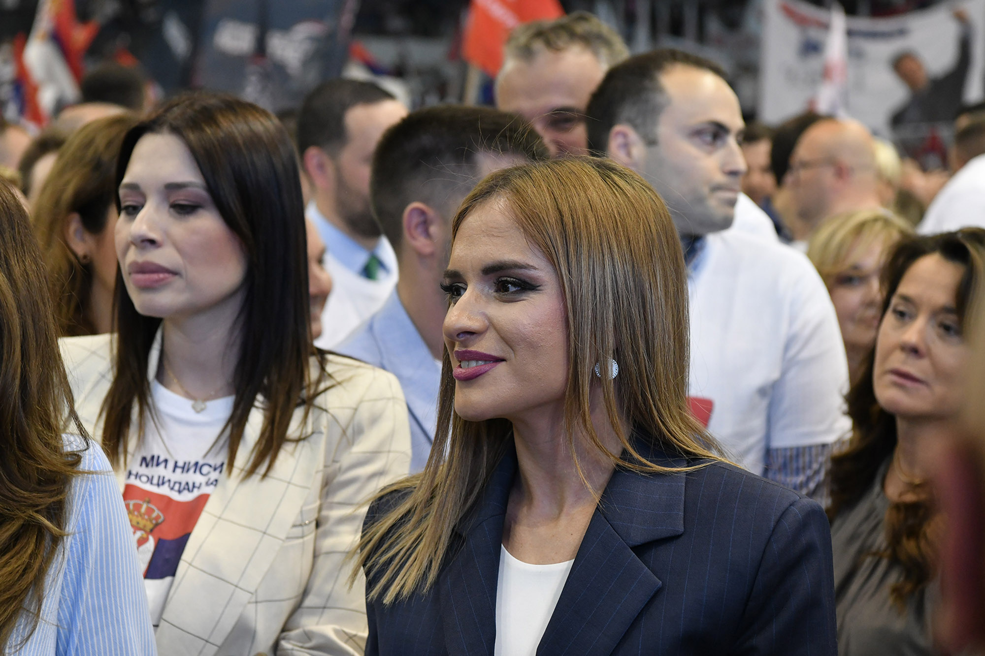 Beograd 28.05.2024 predizborni miting SNS liste "Aleksandar Vučić - Beograd sutra" . Miting, skup, SNS, hala sportova Ranko Žeravica, Novi Beograd Foto: Goran Srdanov/Nova.rs