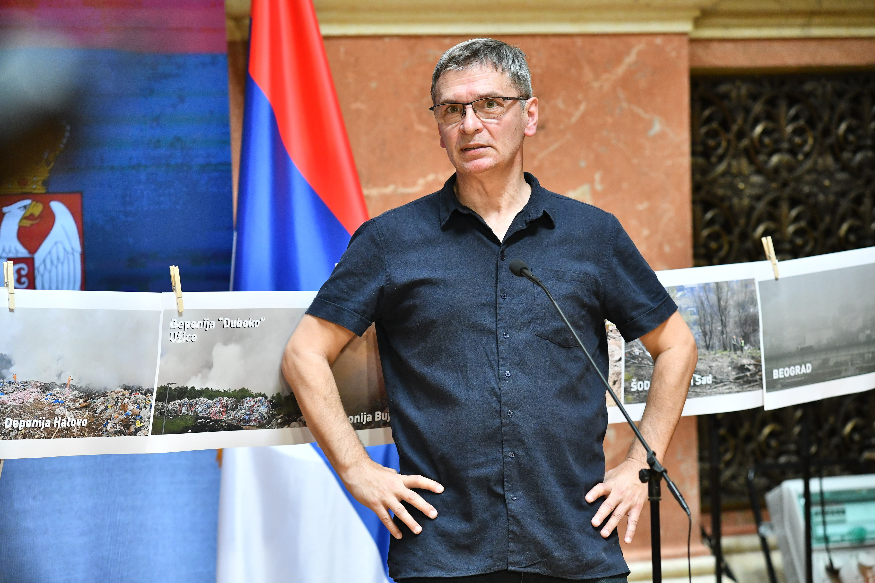 In the hall of the National Assembly, a media conference of the Environmental Uprising was held with an accompanying exhibition entitled "12 years of crimes against nature (collected works of SNS)".