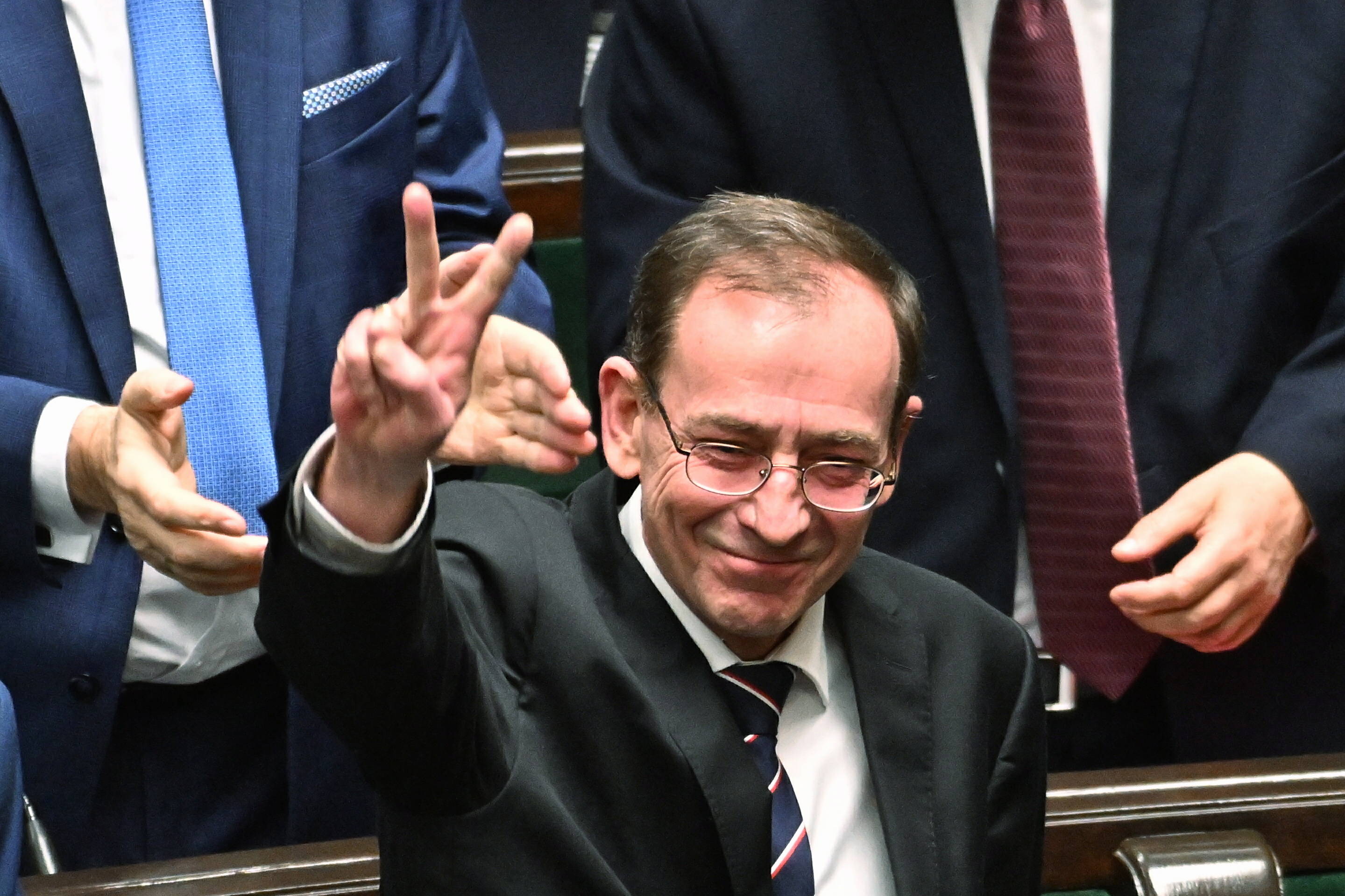 RECORD DATE NOT STATED 21.12.2023 WARSZAWA SEJM RP POSIEDZENIE SEJMU GLOSOWANIA N/Z MARIUSZ KAMINSKI PIS SKAZANY NA DWA