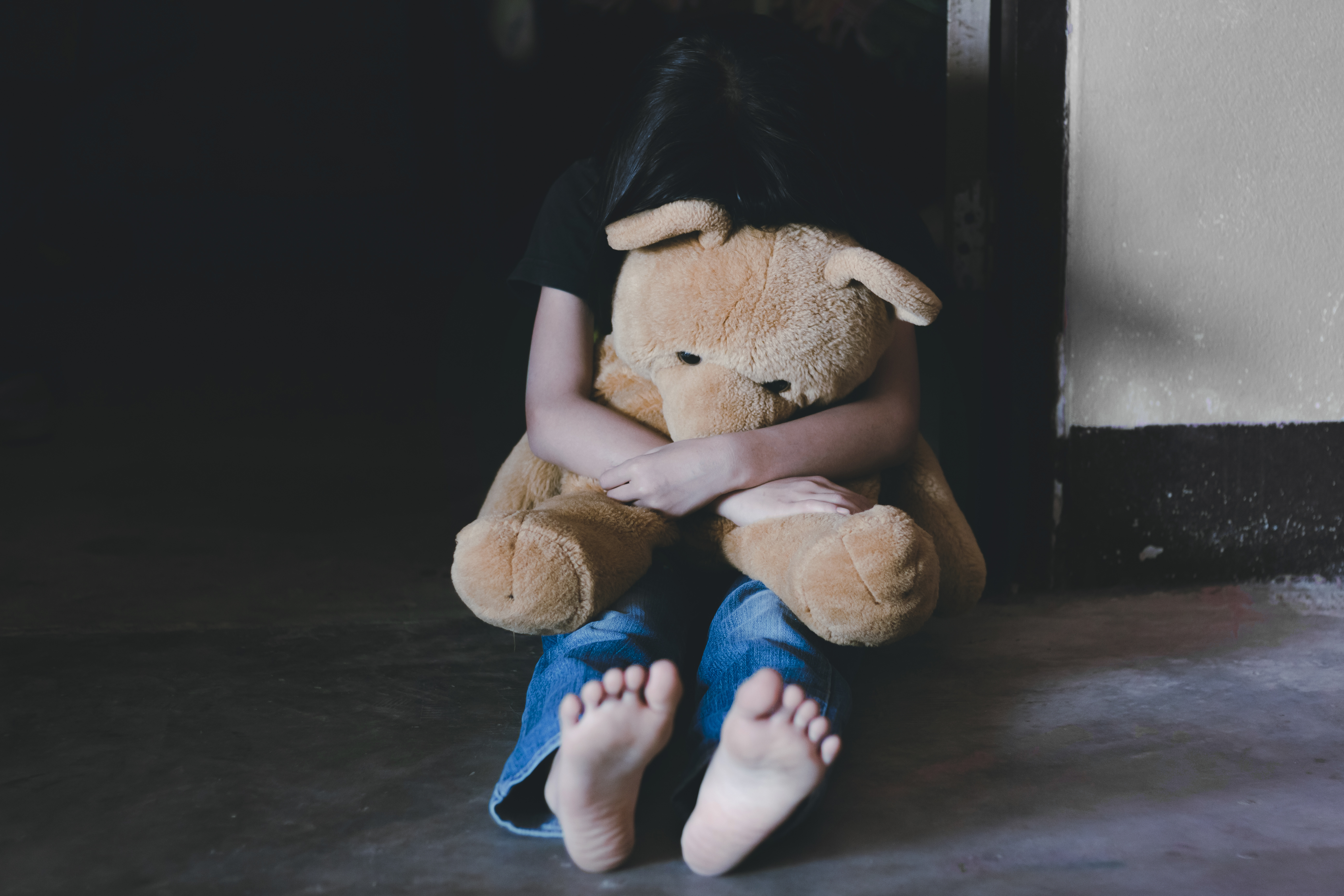 Traumatized,Children,Concept,,Stop,Violence,And,Abused,Children