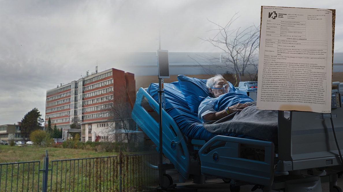 Silueta pacijenta (u pitanju je deda, da znate čisto, nemamo fotku), dokumenta iz atača (ništa ne blurujemo) i fotka Opšte bolnice Valjevo
ubacite tu bolnicu u galeriju i zasebno i sva dokumenta iz atača