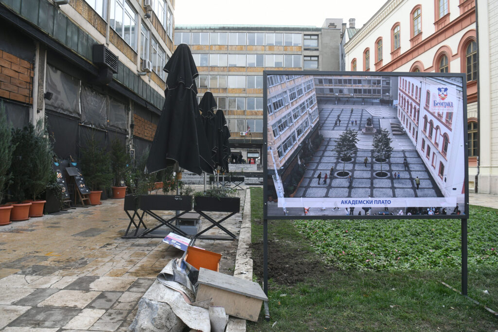 Beograd 17.01.2024. Plato ispred filozofskog fakulteta Foto: Filip Krainčanić/Nova.rs