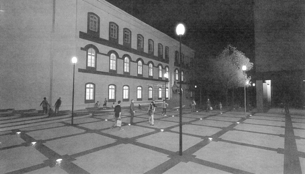 Plato ispred filozofskog fakulteta, budući izgled