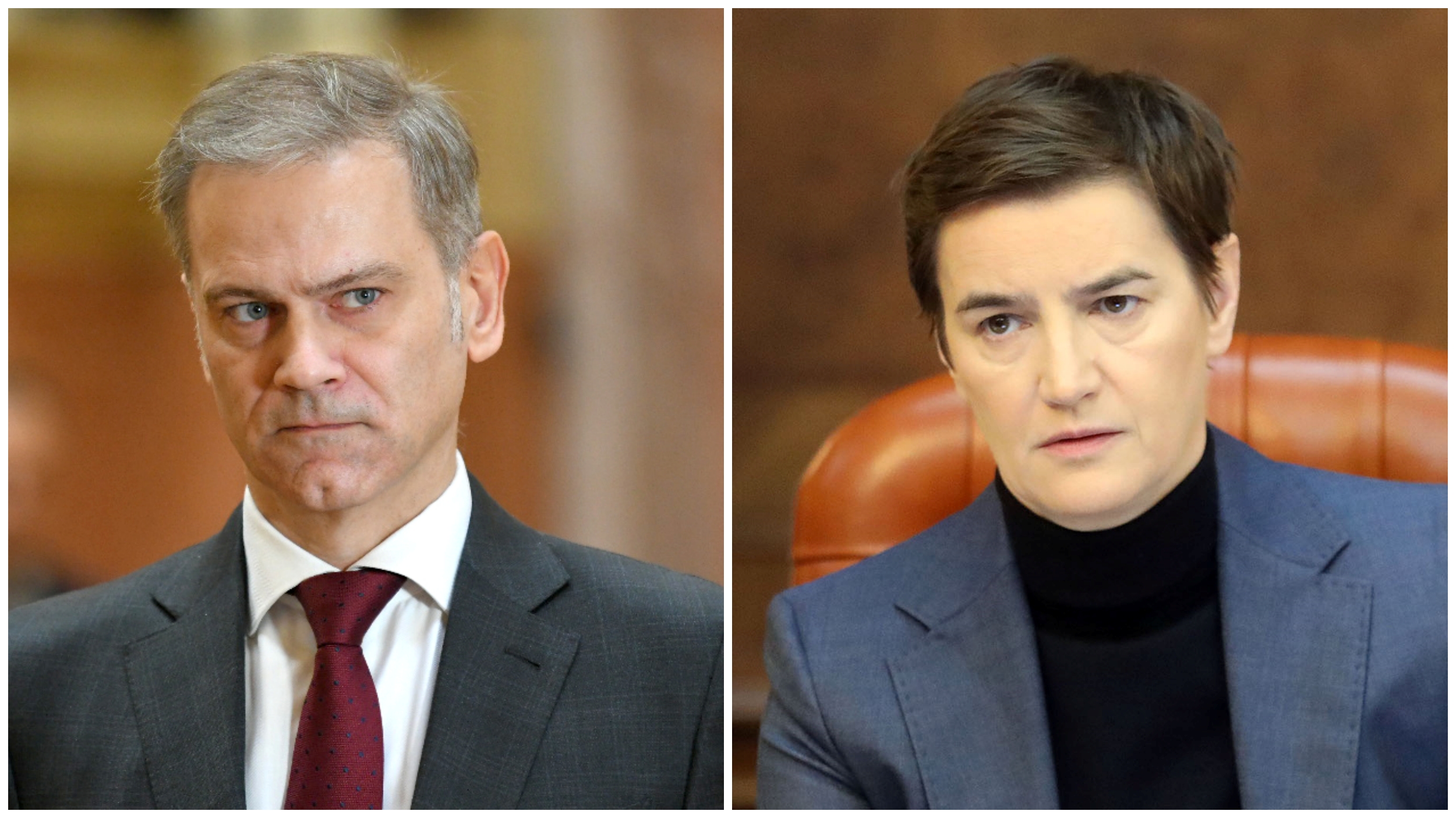 Foto:TANJUG/ VLADA REPUBIKE SRBIJE/ SLOBODAN MILJEVIĆ kombo Borko Stefanović i Ana Brnabić.