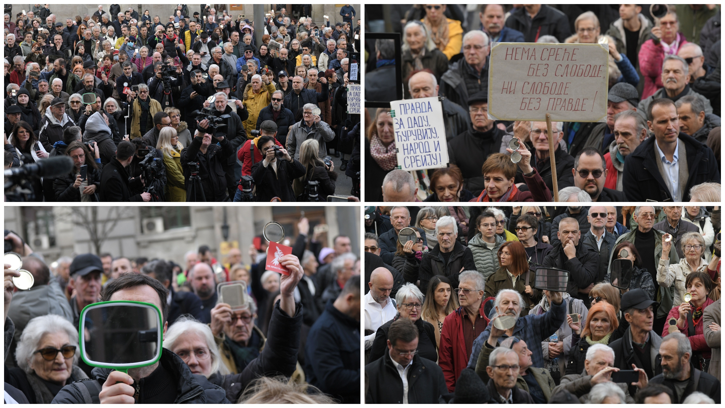 Beograd 05.02.2024. Apelacioni sud, protest zbog oslobađajuće presude zbog ubistva Slavka Ćuruvije Foto: Goran Srdanov/Nova.rs